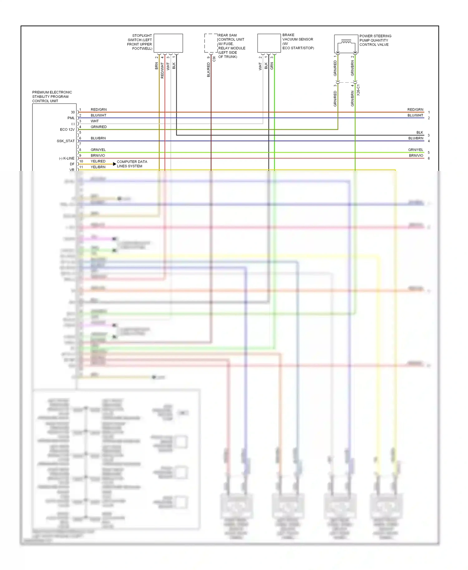 Wiring diagram computer data lines system for Mercedes-Benz E-class W212/S212/C207/A207 (2009-2013) (14 of 143)