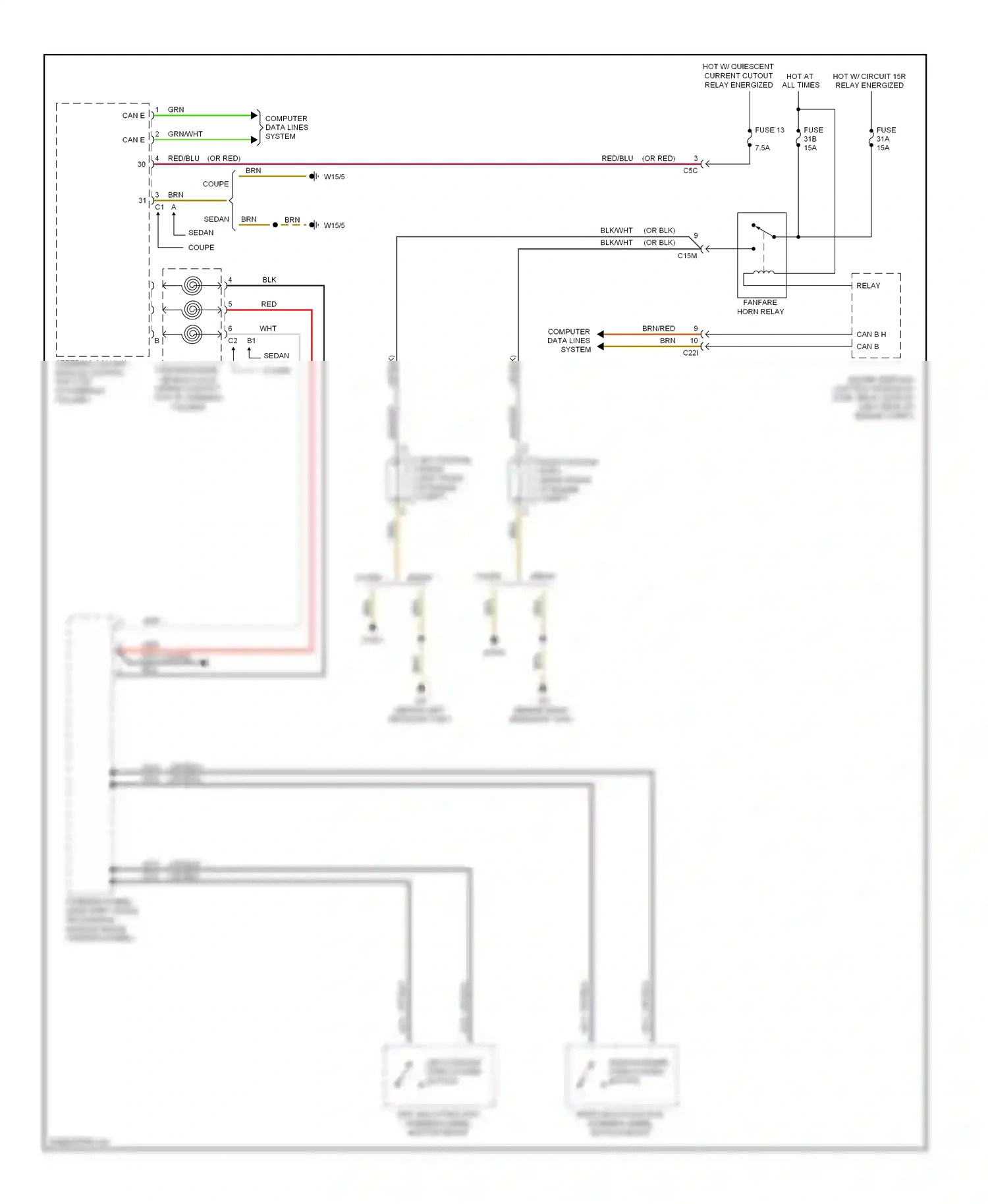 Wiring diagram computer data lines system for Mercedes-Benz E-class W212/S212/C207/A207 (2009-2013) (57 of 143)