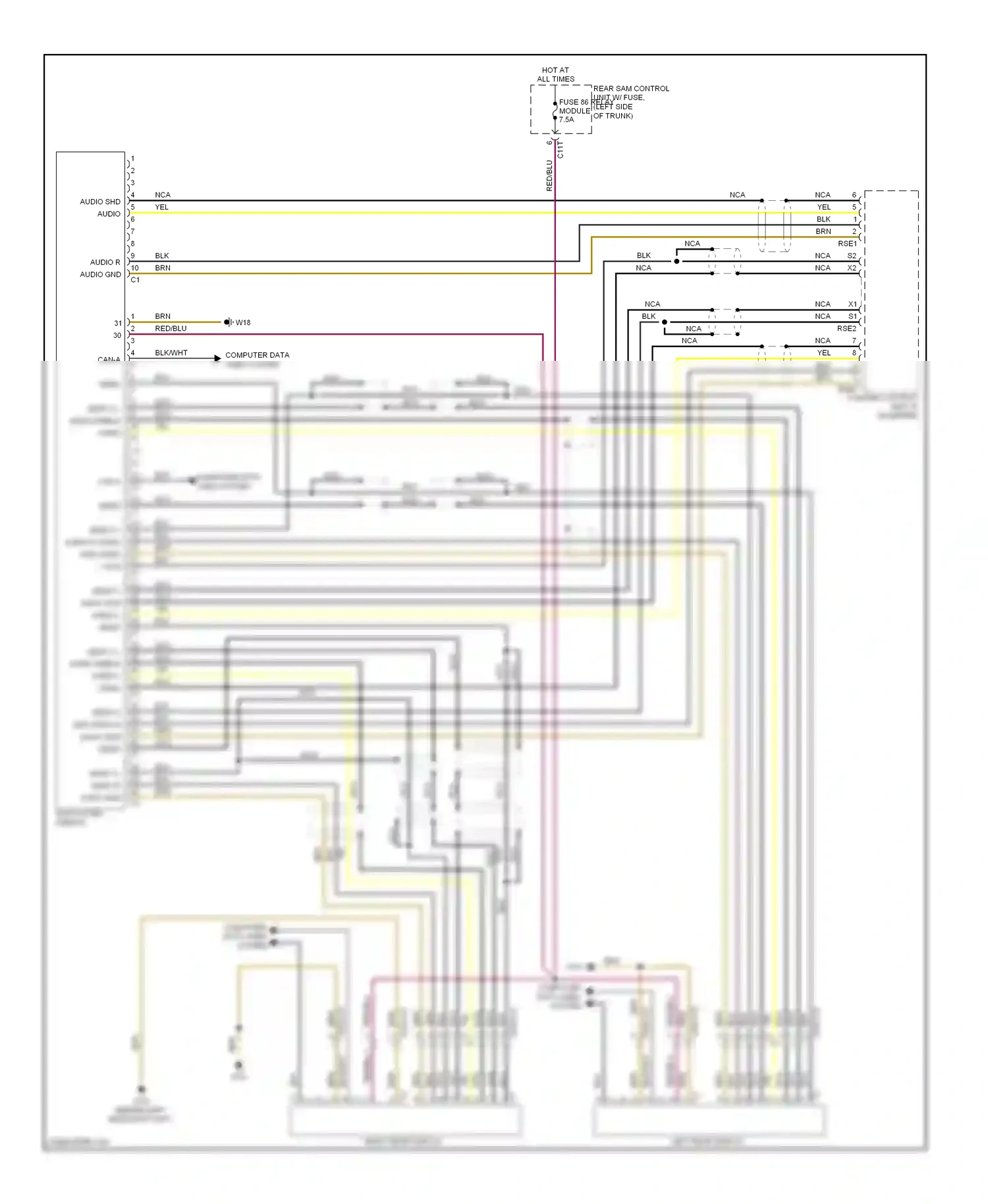 Wiring diagram computer data lines system for Mercedes-Benz E-class W212/S212/C207/A207 (2009-2013) (103 of 143)
