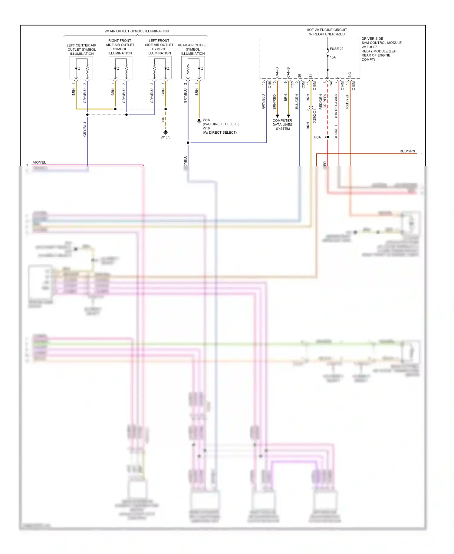 Wiring diagram computer data lines system for Mercedes-Benz E-class W212/S212/C207/A207 (2009-2013) (6 of 143)