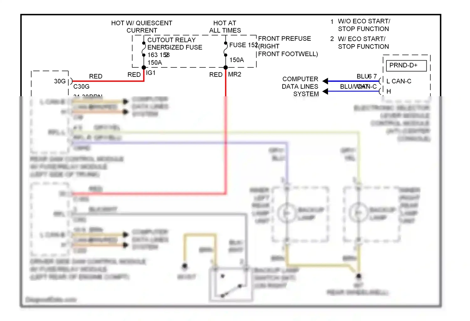 Wiring diagram computer data lines system for Mercedes-Benz E-class W212/S212/C207/A207 (2009-2013) (41 of 143)