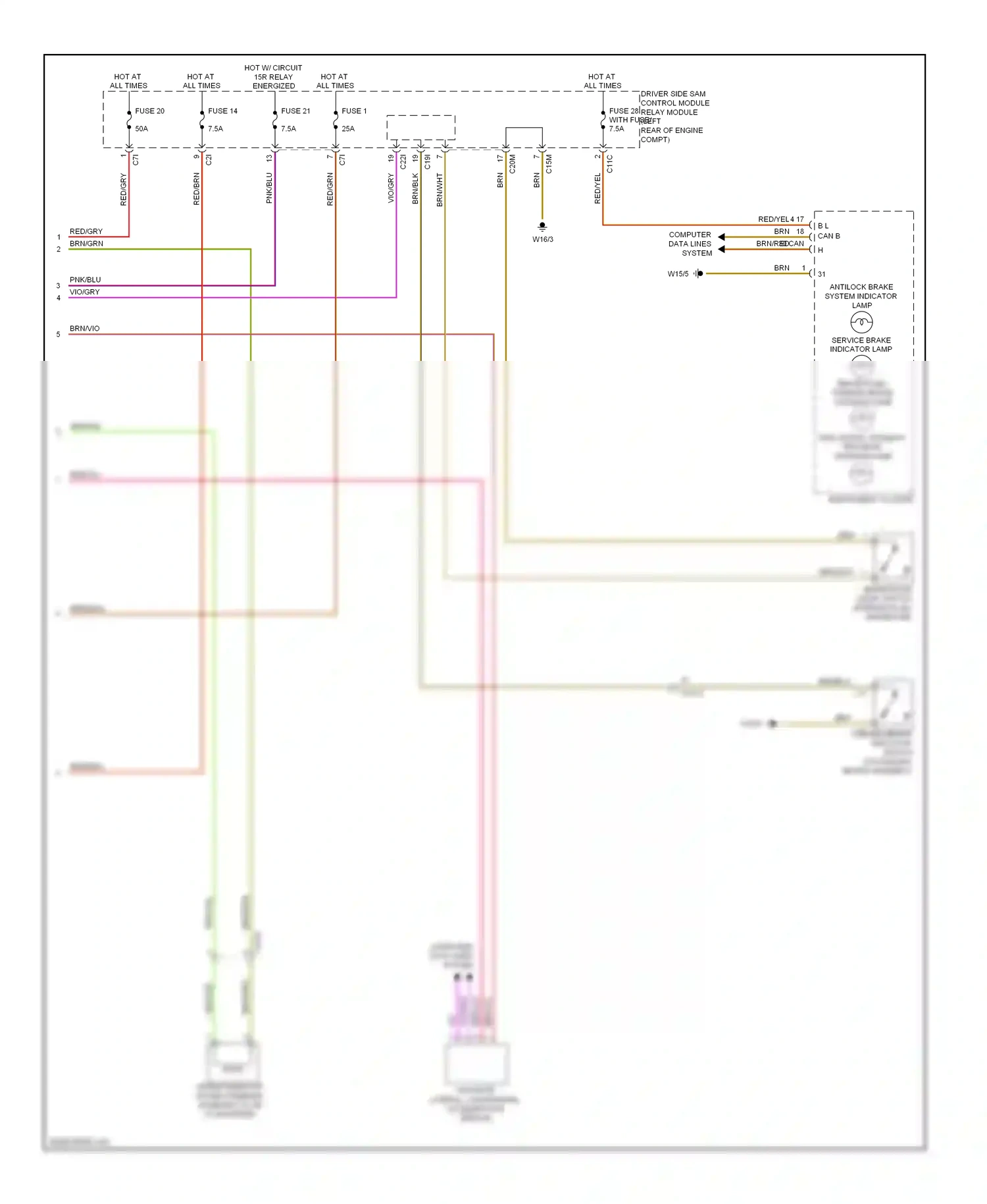 Wiring diagram computer data lines system for Mercedes-Benz E-class W212/S212/C207/A207 (2009-2013) (11 of 143)