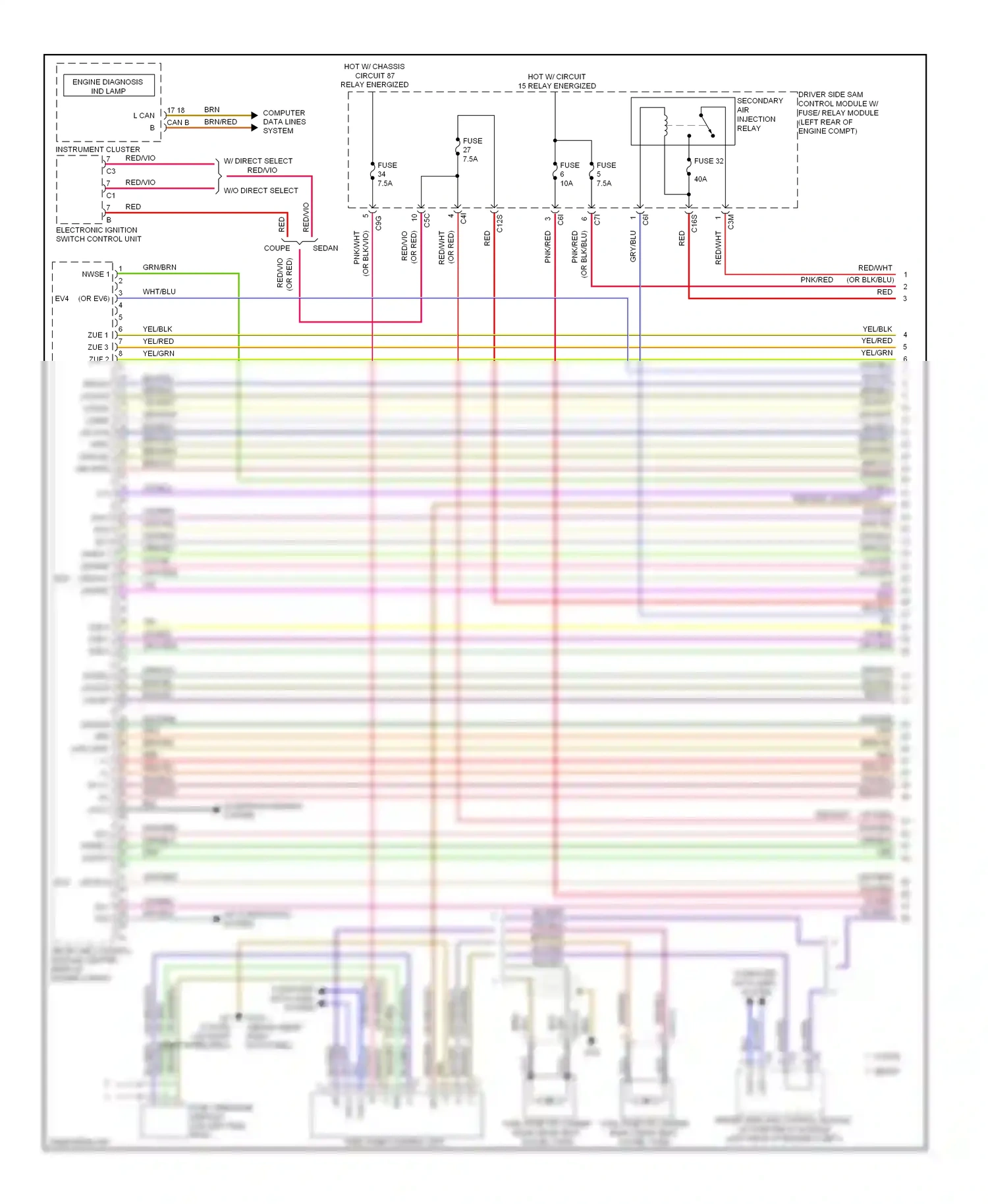 Wiring diagram computer data lines system for Mercedes-Benz E-class W212/S212/C207/A207 (2009-2013) (48 of 143)