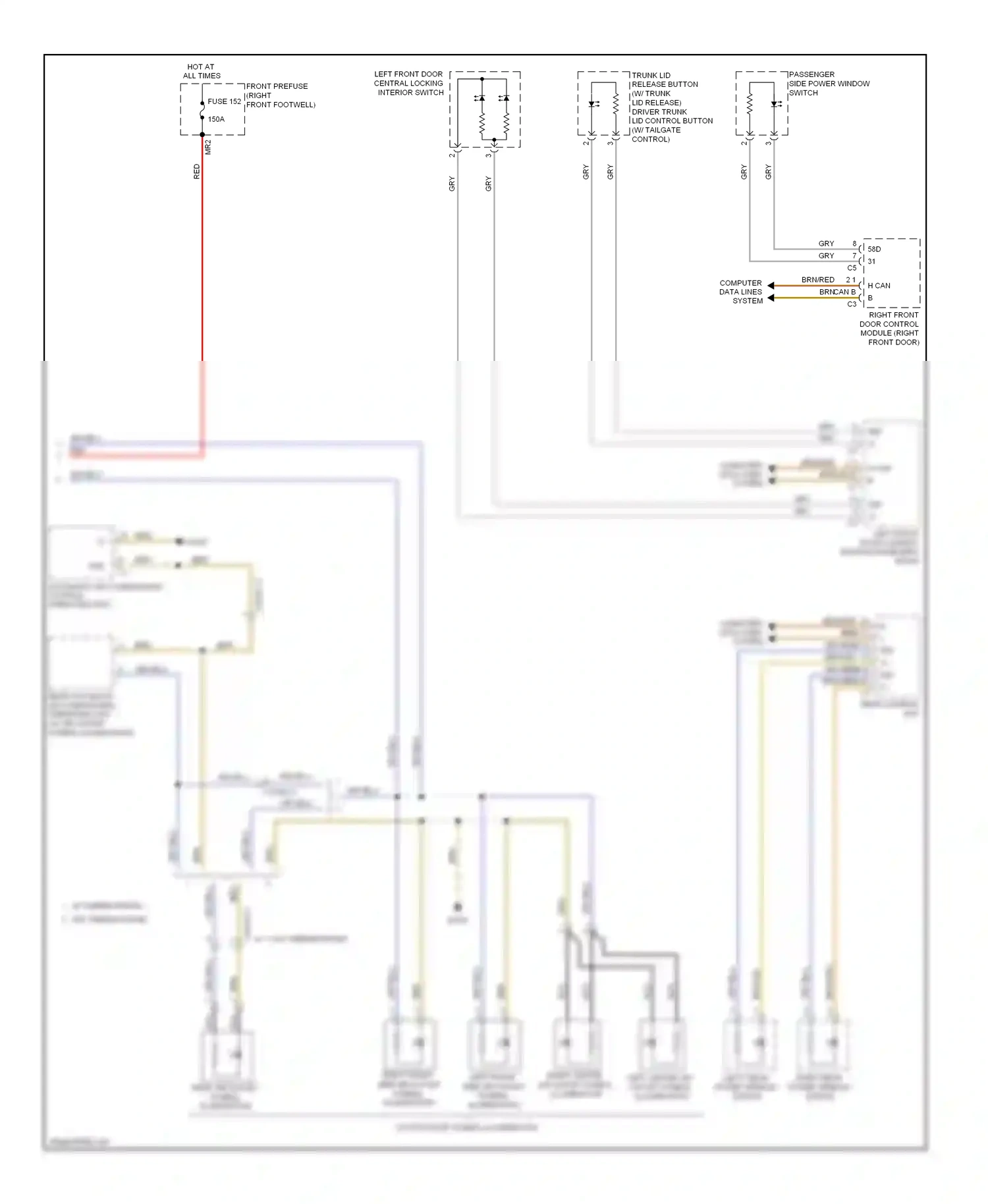 Wiring diagram computer data lines system for Mercedes-Benz E-class W212/S212/C207/A207 (2009-2013) (66 of 143)