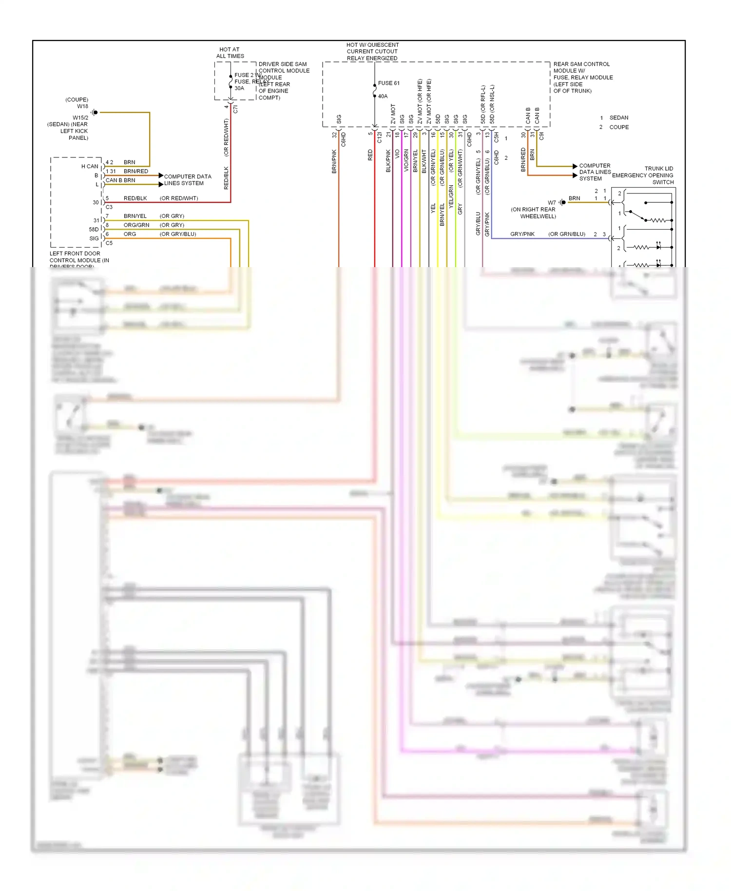 Wiring diagram computer data lines system for Mercedes-Benz E-class W212/S212/C207/A207 (2009-2013) (129 of 143)