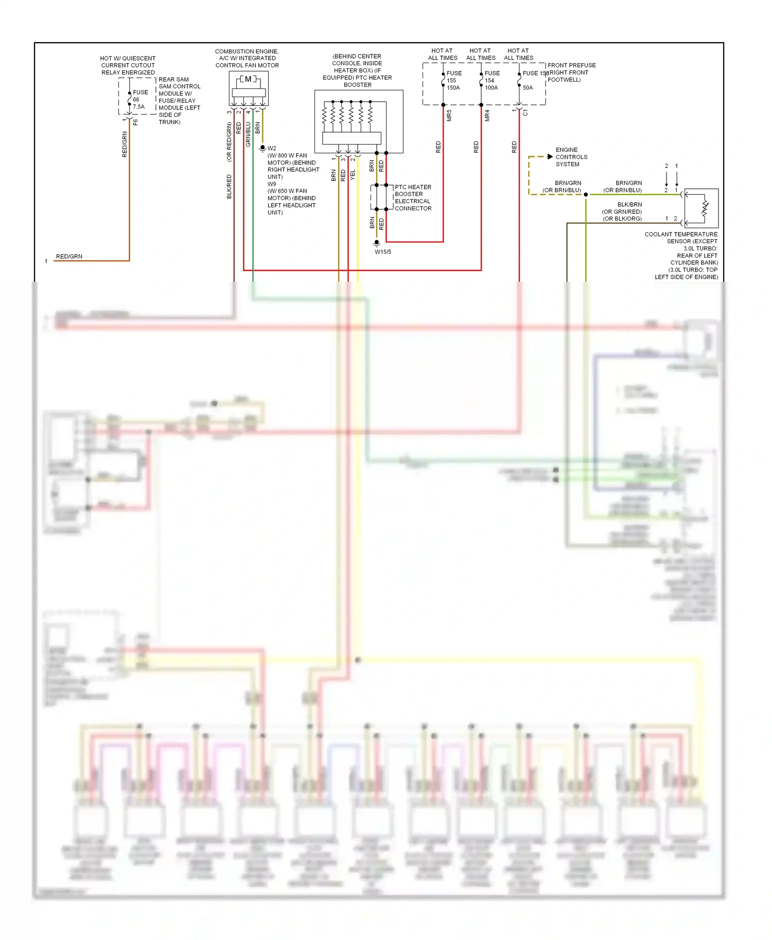 Wiring diagram diffuse flap actuator motor for Mercedes-Benz E-class W212/S212/C207/A207 (2009-2013) (2 of 2)