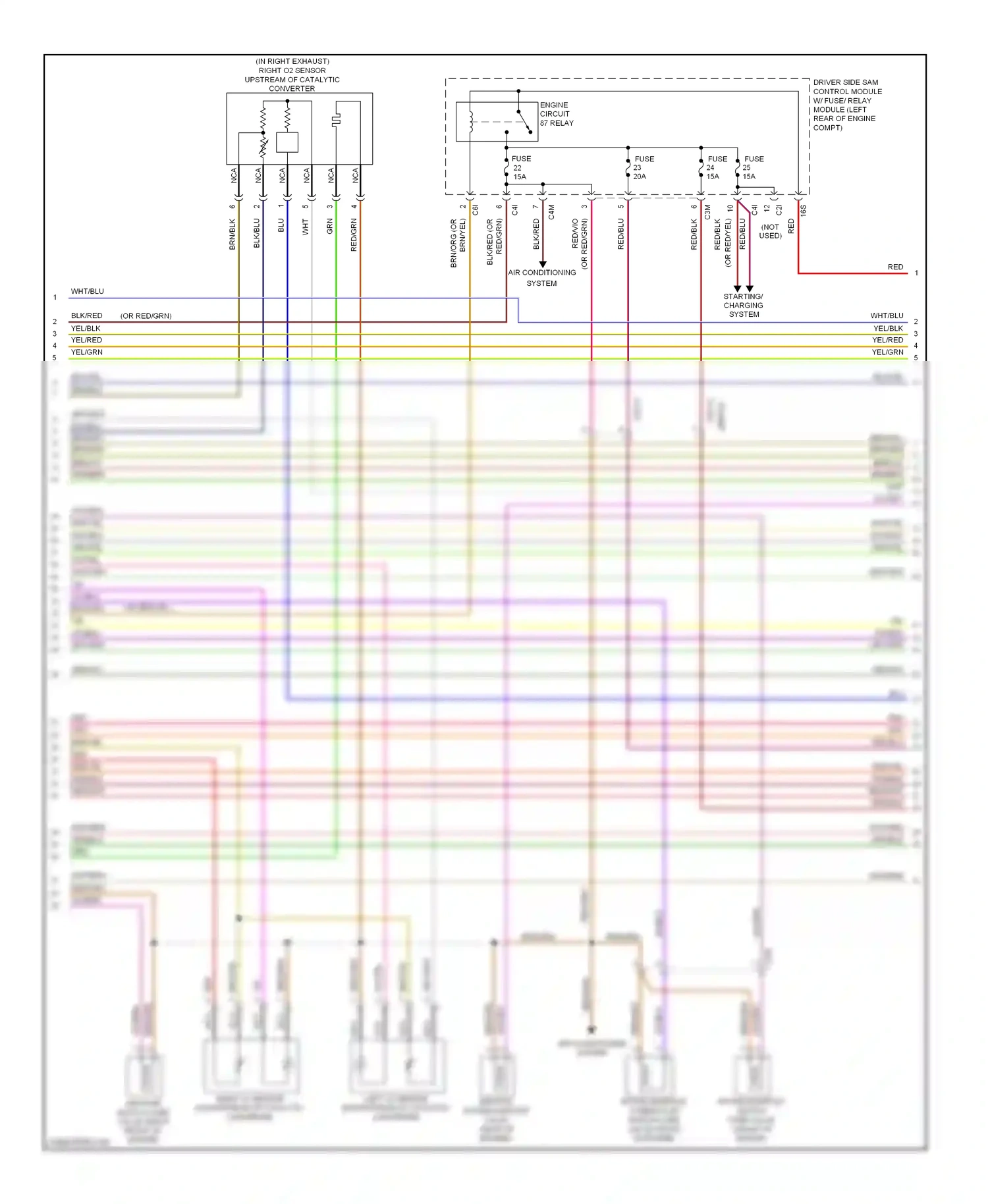 Wiring diagram driver side sam control module for Mercedes-Benz E-class W212/S212/C207/A207 (2009-2013) (8 of 9)