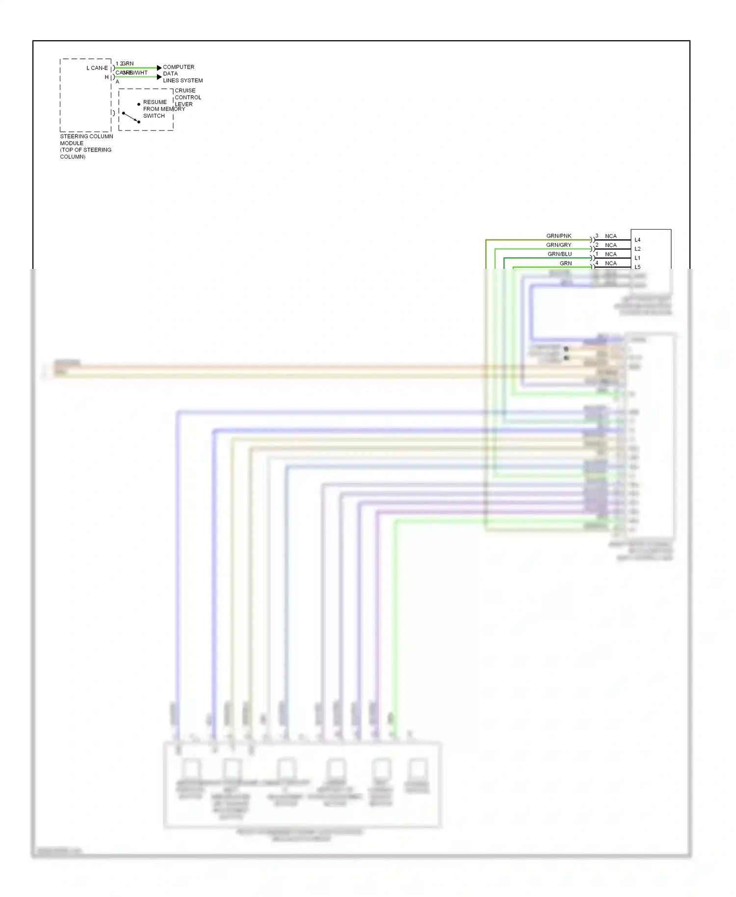 Wiring diagram dynamic button for Mercedes-Benz E-class W212/S212/C207/A207 (2009-2013) (2 of 2)