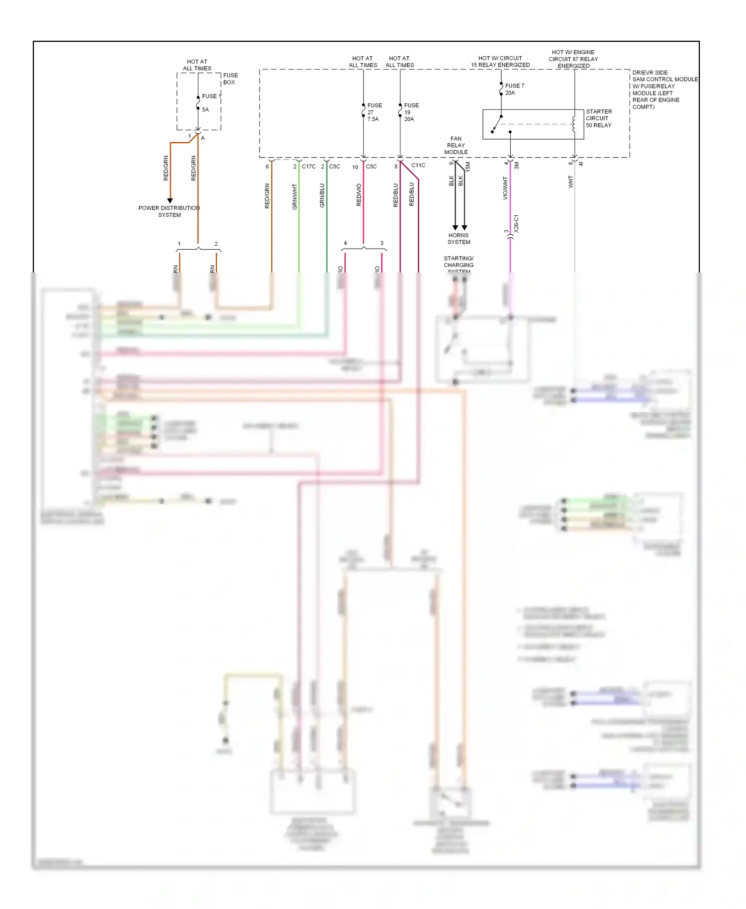 Wiring diagram electronic ignition switch control unit for Mercedes-Benz E-class W212/S212/C207/A207 (2009-2013) (5 of 17)
