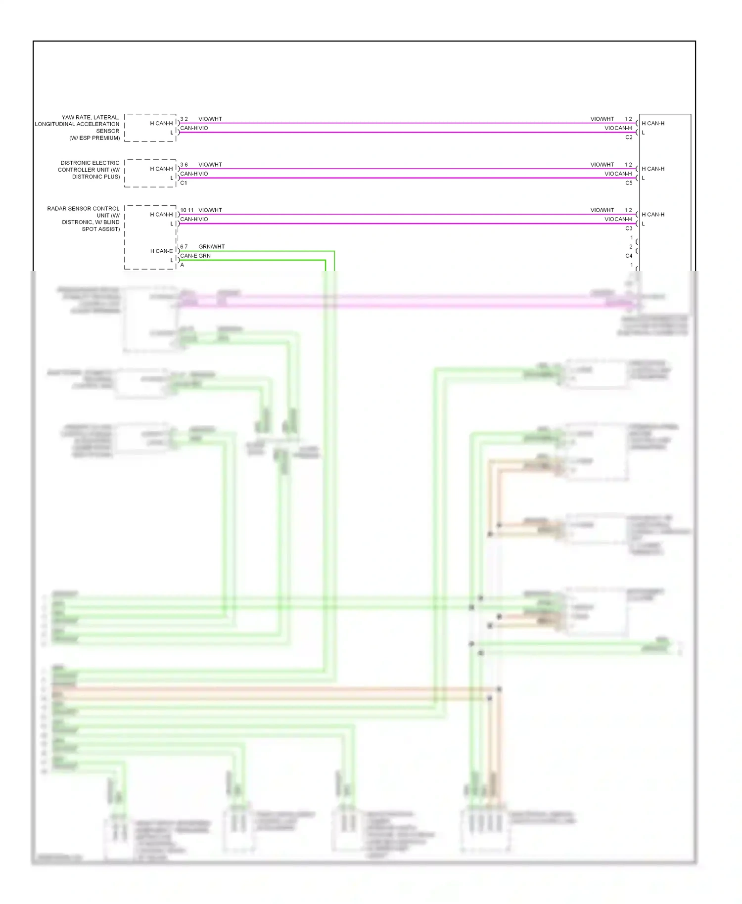 Wiring diagram electronic ignition switch control unit for Mercedes-Benz E-class W212/S212/C207/A207 (2009-2013) (7 of 17)