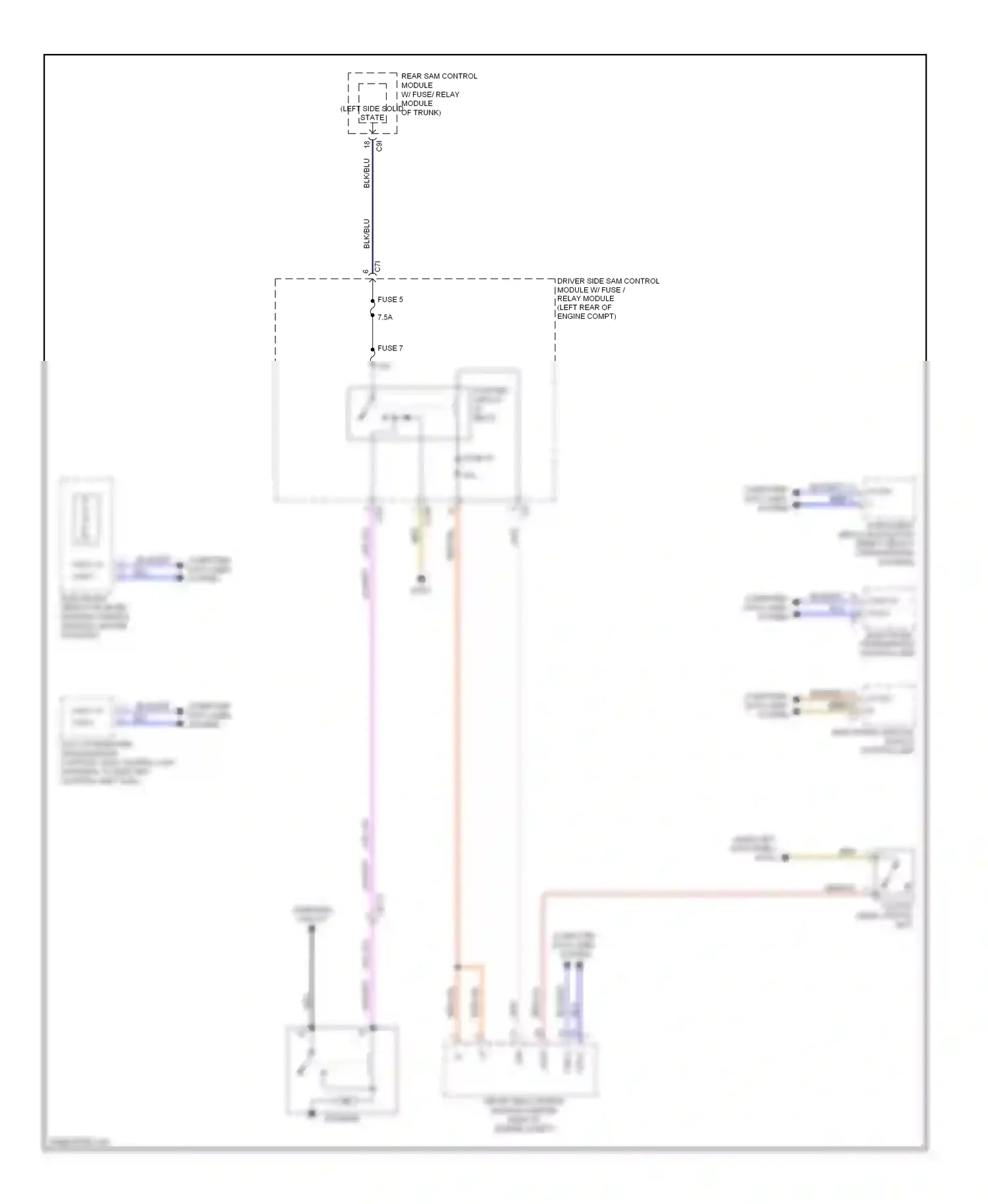 Wiring diagram electronic ignition switch control unit for Mercedes-Benz E-class W212/S212/C207/A207 (2009-2013) (3 of 17)