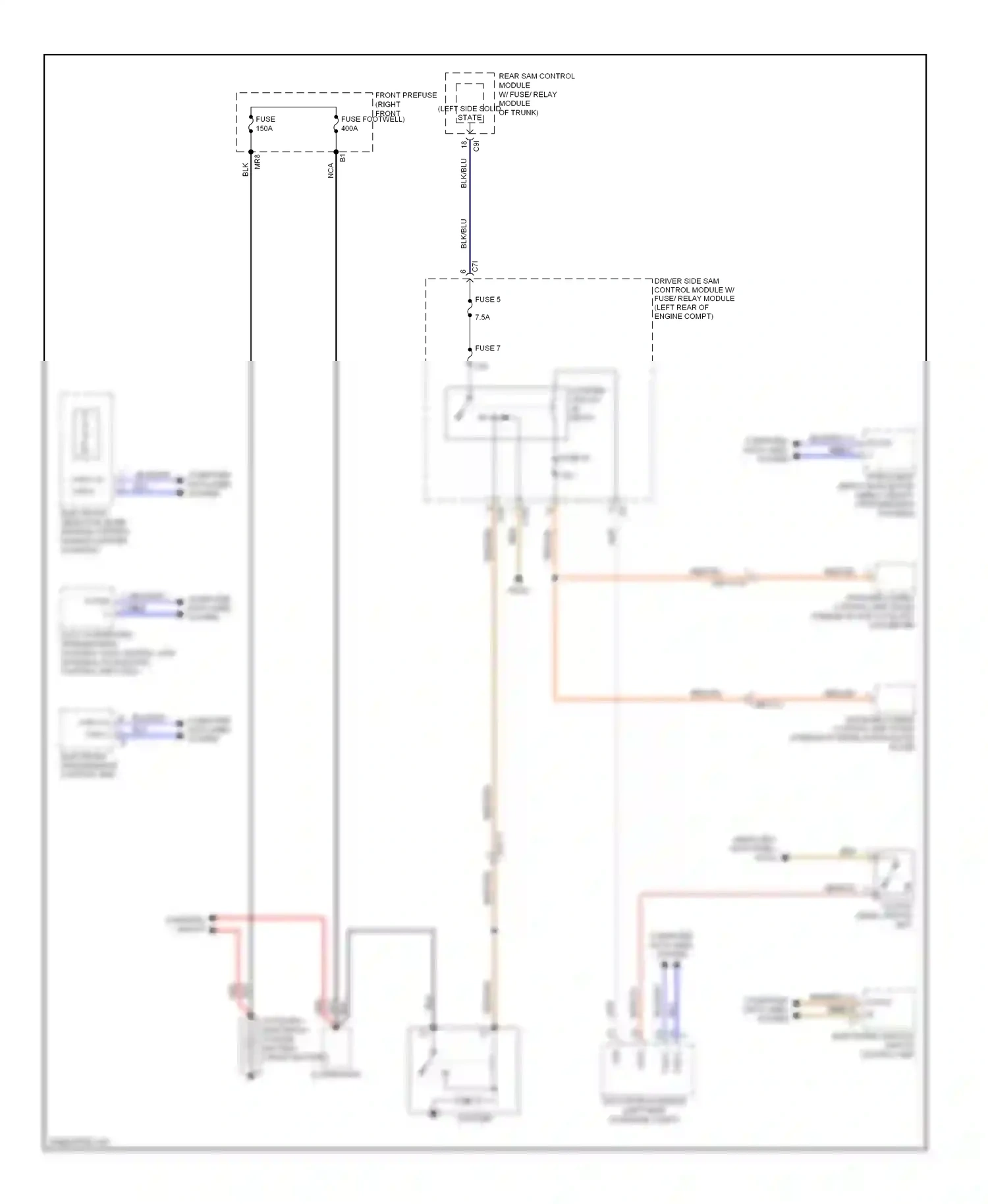 Wiring diagram electronic ignition switch control unit for Mercedes-Benz E-class W212/S212/C207/A207 (2009-2013) (1 of 17)