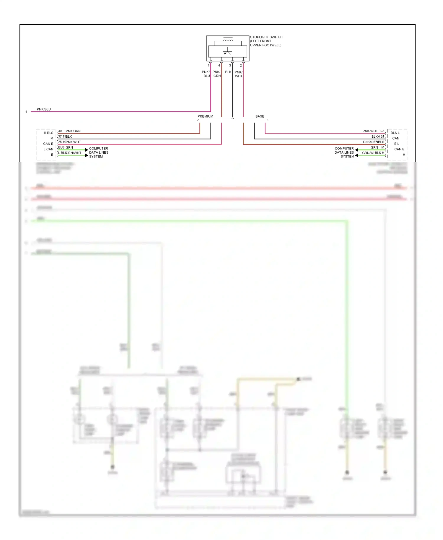 Wiring diagram premium electronic stability program control unit for Mercedes-Benz E-class W212/S212/C207/A207 (2009-2013) (3 of 5)