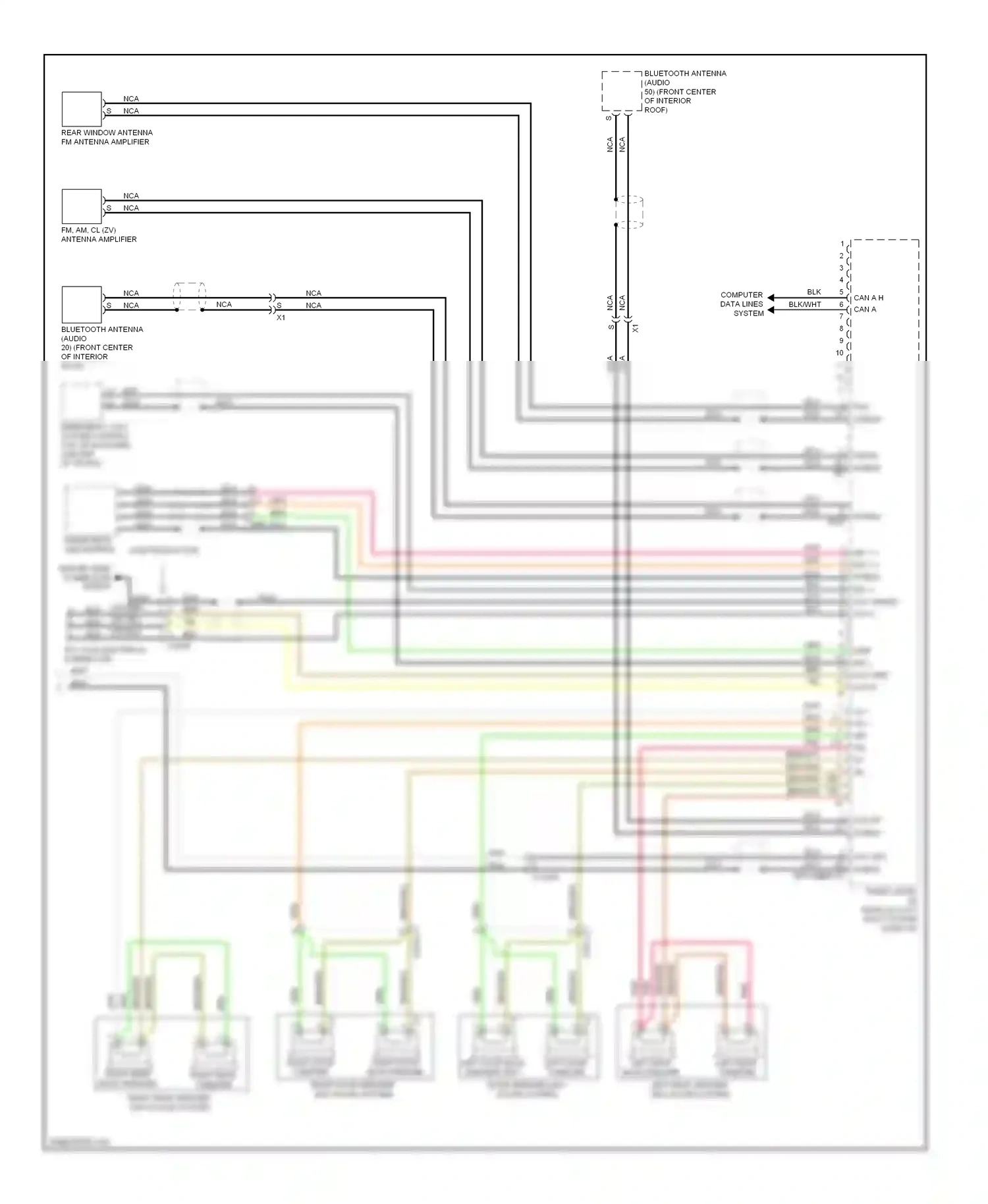Wiring diagram shield bte for Mercedes-Benz E-class W212/S212/C207/A207 (2009-2013) (1 of 1)
