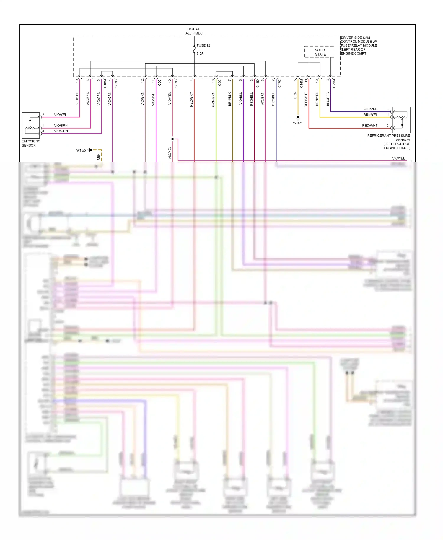 Wiring diagram solid state for Mercedes-Benz E-class W212/S212/C207/A207 (2009-2013) (6 of 11)