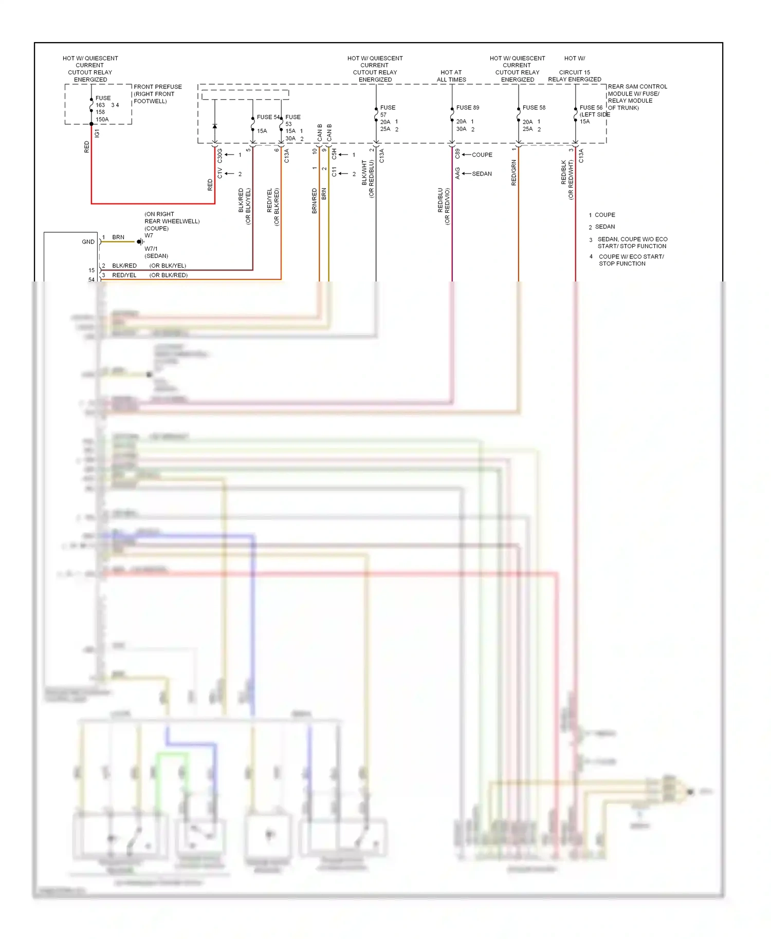 Wiring diagram trailer socket for Mercedes-Benz E-class W212/S212/C207/A207 (2009-2013) (2 of 2)