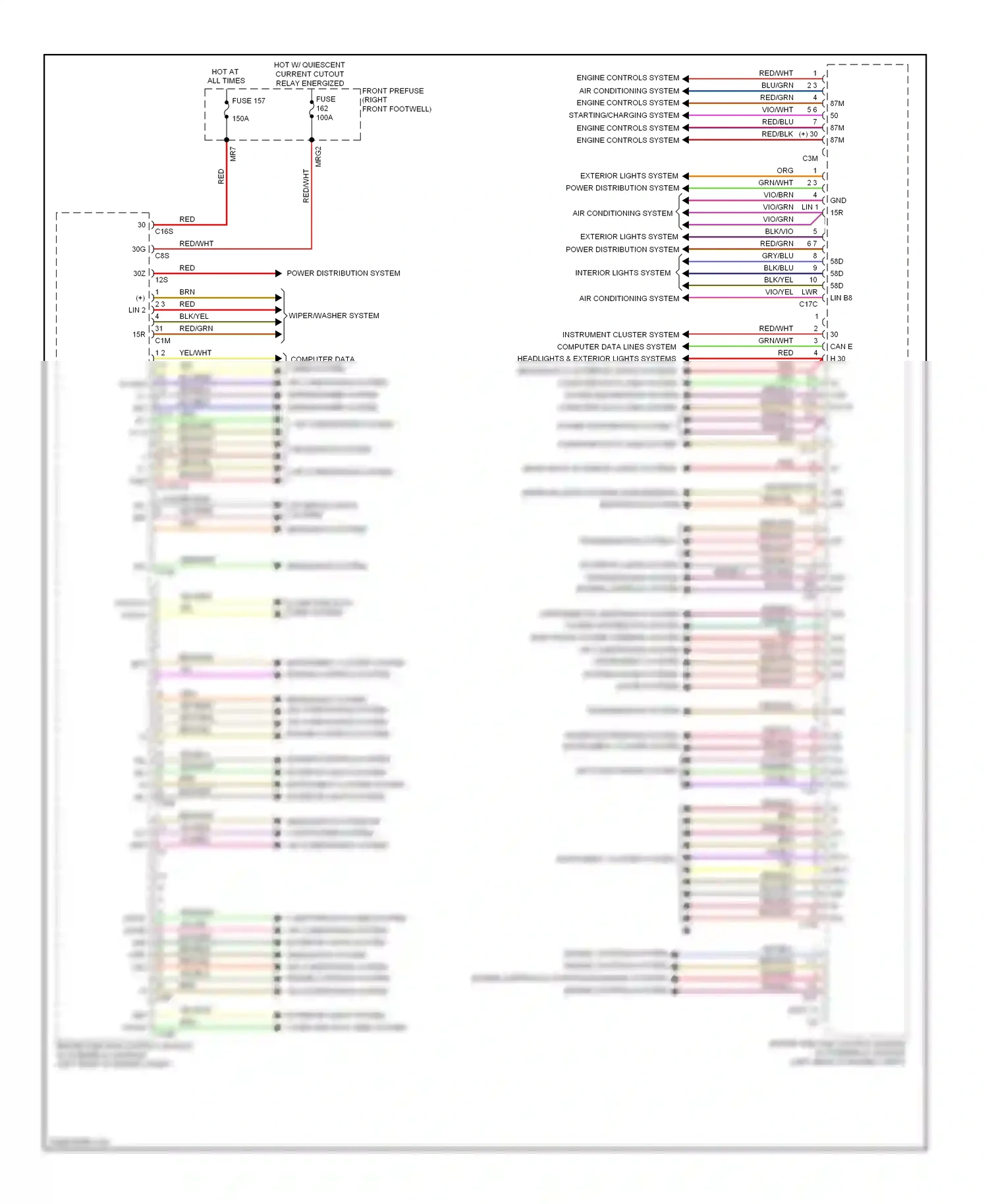 Wiring diagram transmissions system for Mercedes-Benz E-class W212/S212/C207/A207 (2009-2013) (1 of 5)