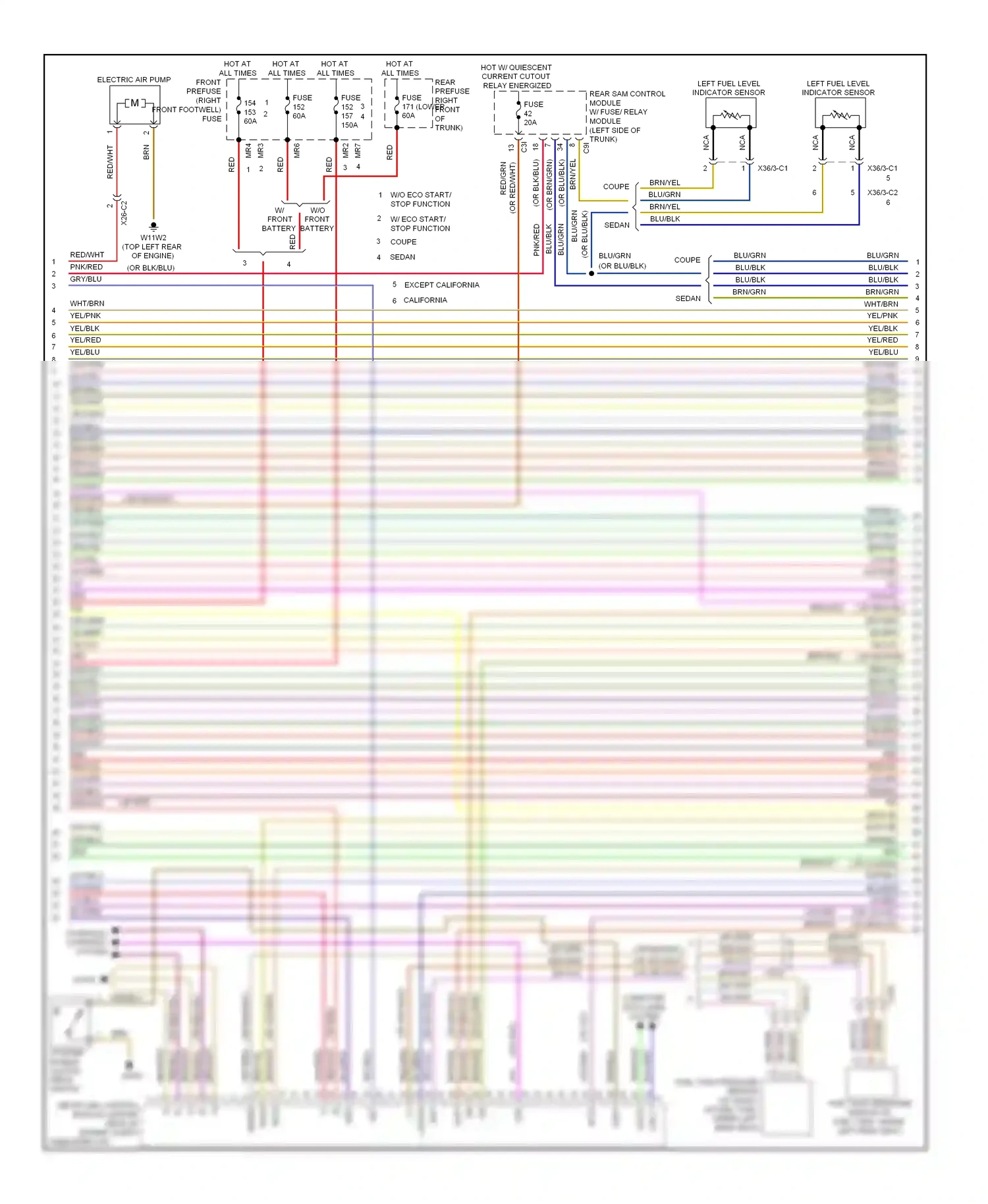 Wiring diagram w/ eco start/ stop function coupe for Mercedes-Benz E-class W212/S212/C207/A207 (2009-2013) (1 of 1)