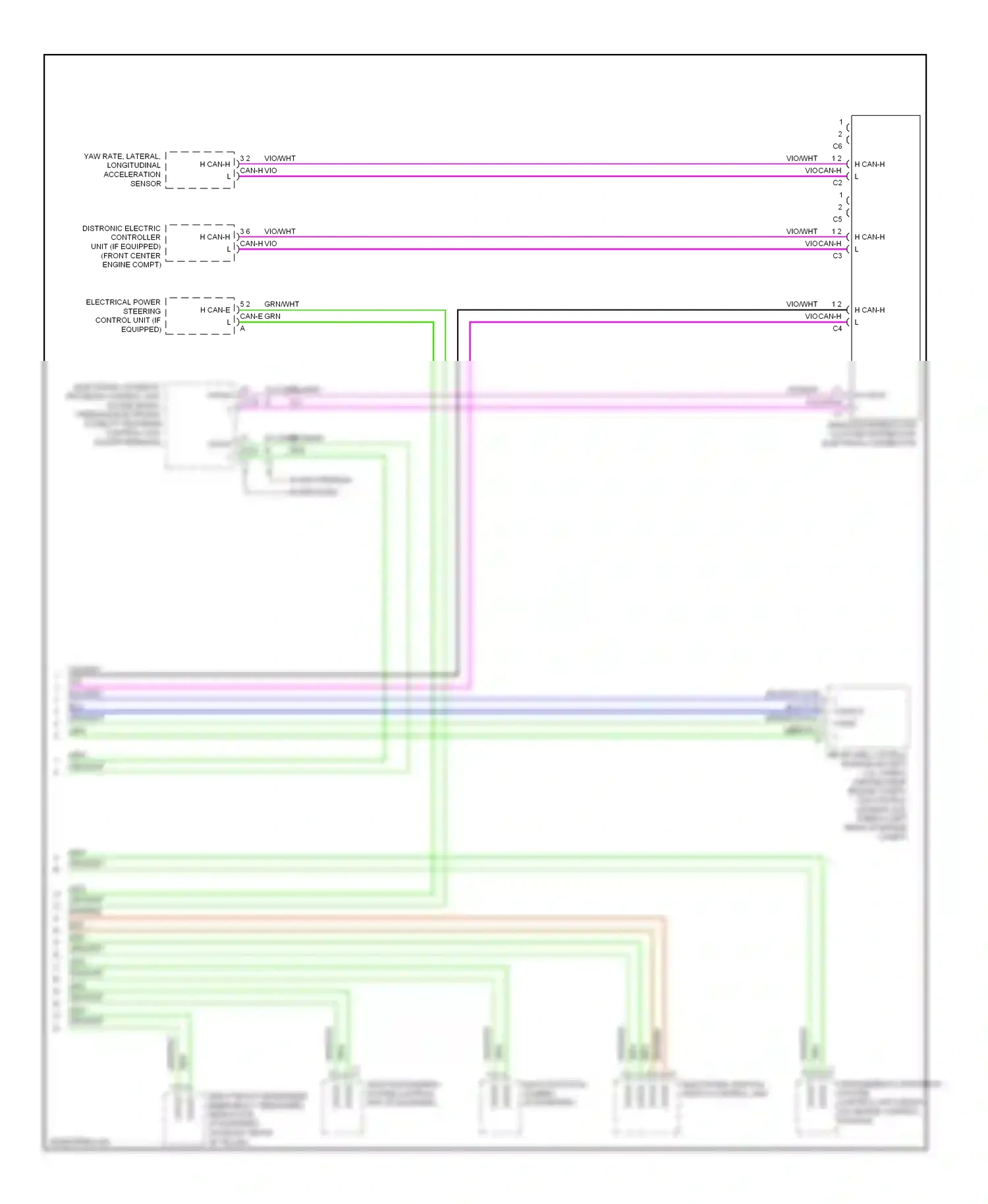 Wiring diagram w/ esp premium w/ esp basic for Mercedes-Benz E-class W212/S212/C207/A207 (2009-2013) (1 of 1)