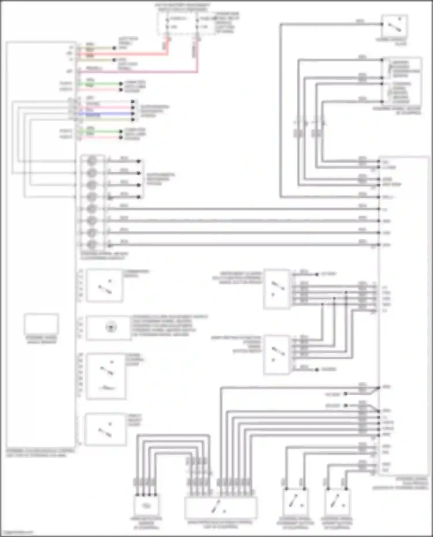 E-class All-Terrain Mercedes-Benz S213 facelift (2020-2024): Power steering column circuit