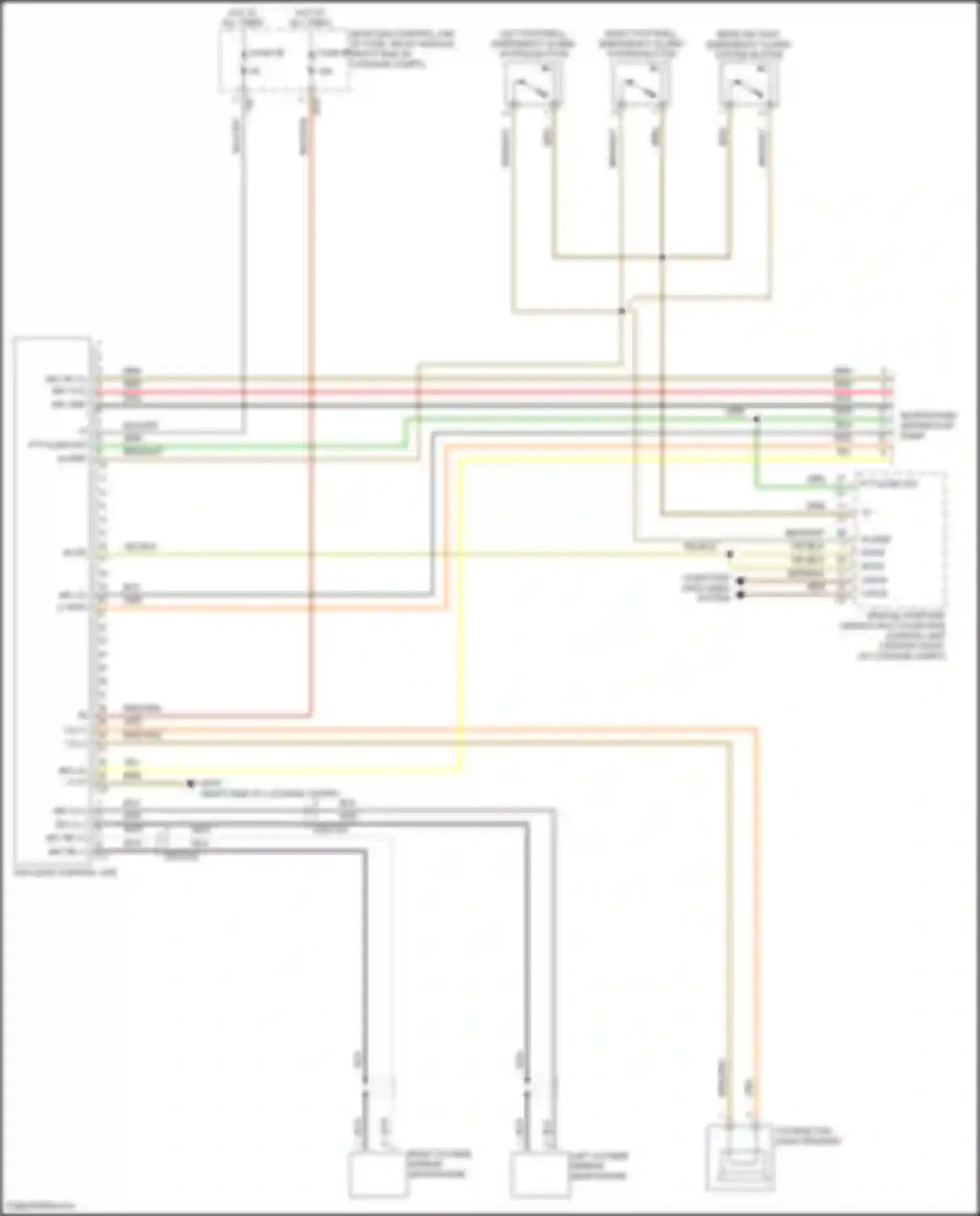 E-class Mercedes-Benz W212/S212/C207/A207 facelift (2013-2016): Panic alarm circuit