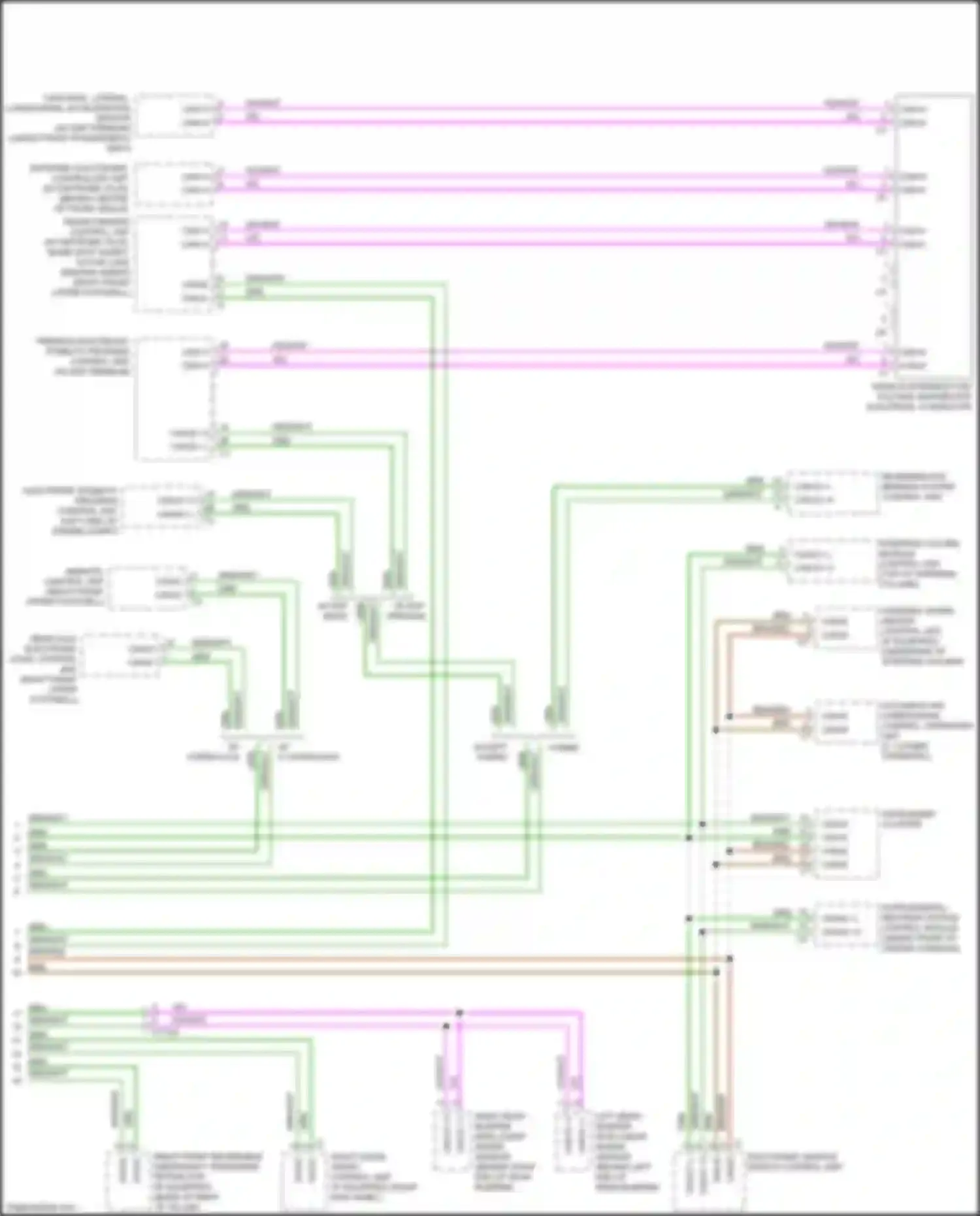E-class Mercedes-Benz W212/S212/C207/A207 facelift (2013-2016): High/low bus circuit (4 of 6)