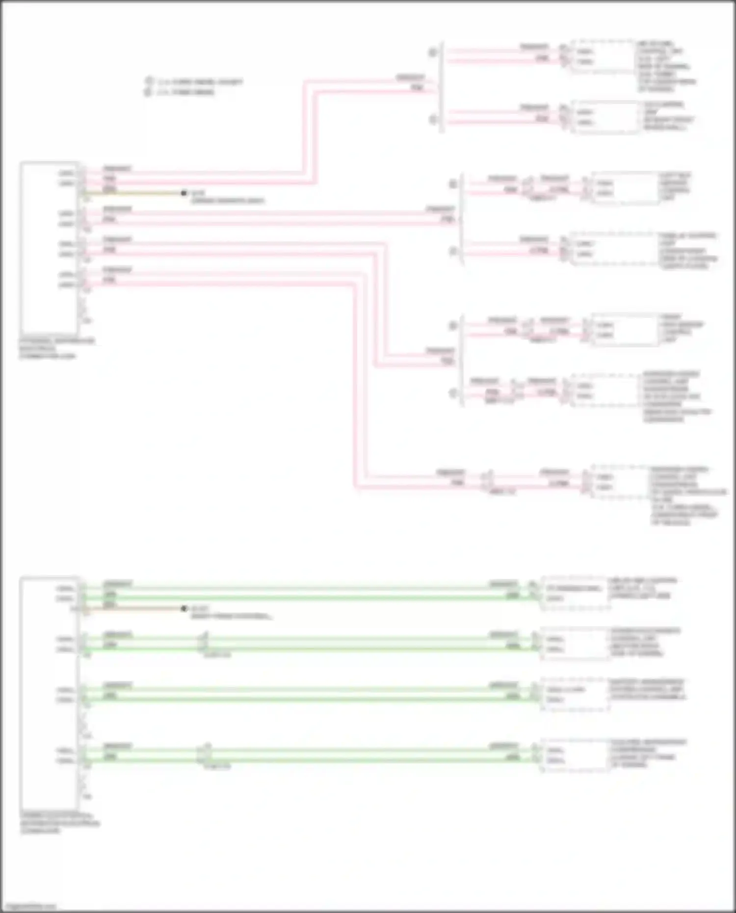 E-class Mercedes-Benz W212/S212/C207/A207 facelift (2013-2016): High/low bus circuit (5 of 6)