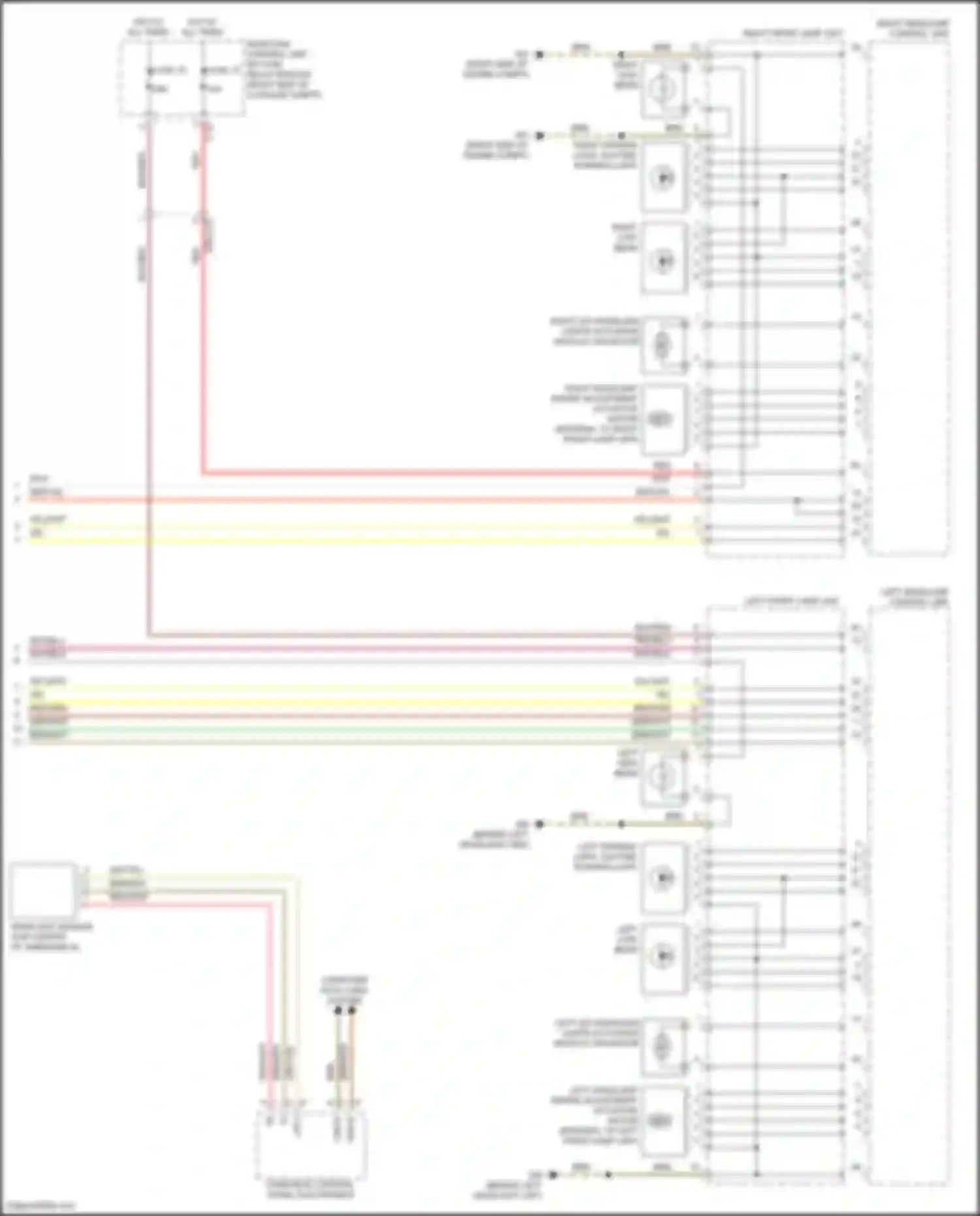 E-class Mercedes-Benz W212/S212/C207/A207 facelift (2013-2016): Headlights circuit, w/o dynamic led headlamps (2 of 2)