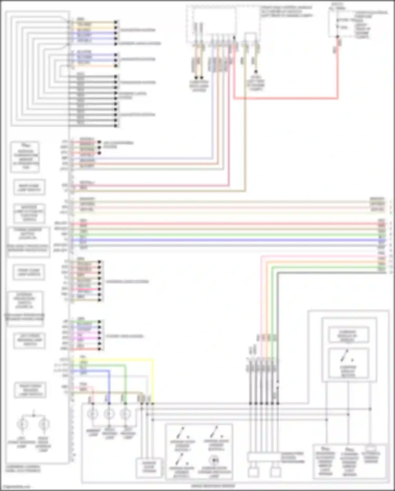 E-class Mercedes-Benz W212/S212/C207/A207 facelift (2013-2016): Overhead console circuit, coupe (1 of 2)