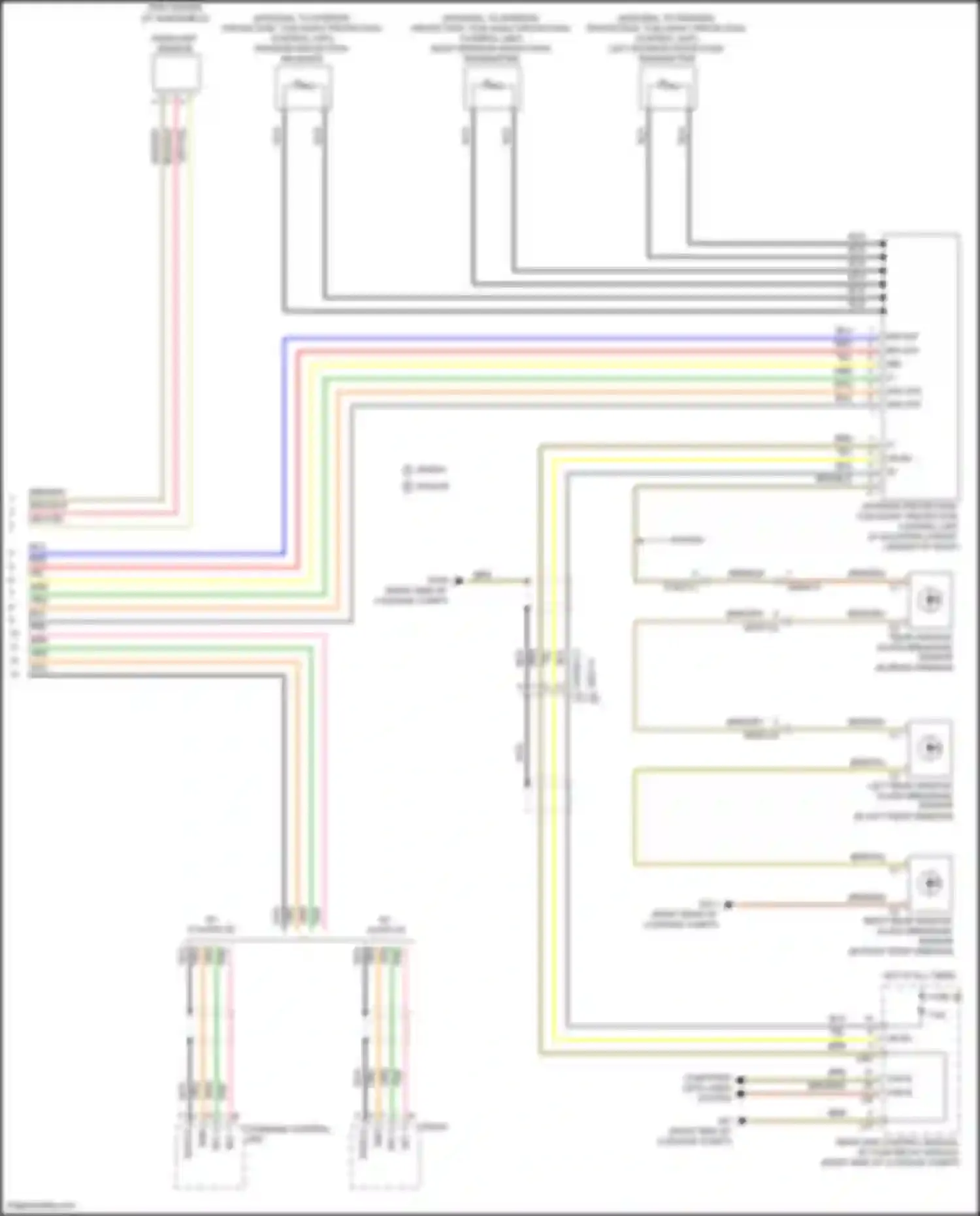 E-class Mercedes-Benz W212/S212/C207/A207 facelift (2013-2016): Overhead console circuit, wagon w/o sunroof (2 of 2)