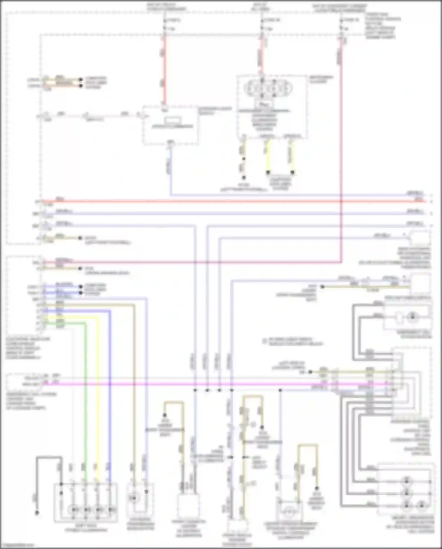 E-class Mercedes-Benz W212/S212/C207/A207 facelift (2013-2016): Instrument illumination circuit (1 of 2)