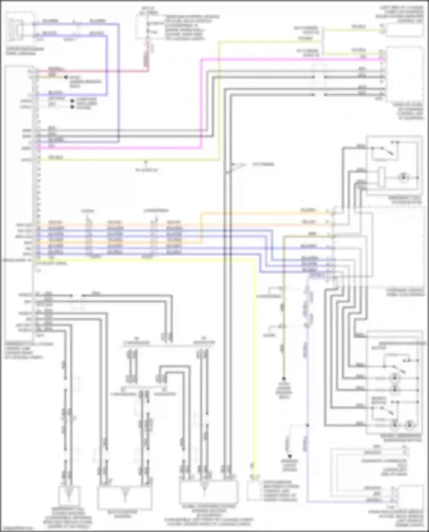 E-class Mercedes-Benz W212/S212/C207/A207 facelift (2013-2016): Emergency call circuit, coupe