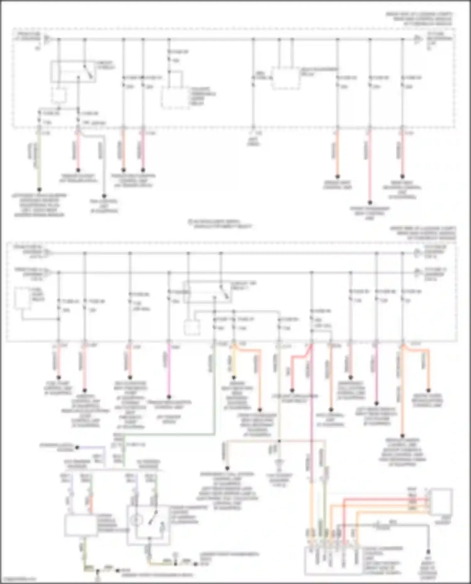 E-class Mercedes-Benz W212/S212/C207/A207 facelift (2013-2016): Power distribution circuit (2 of 5)