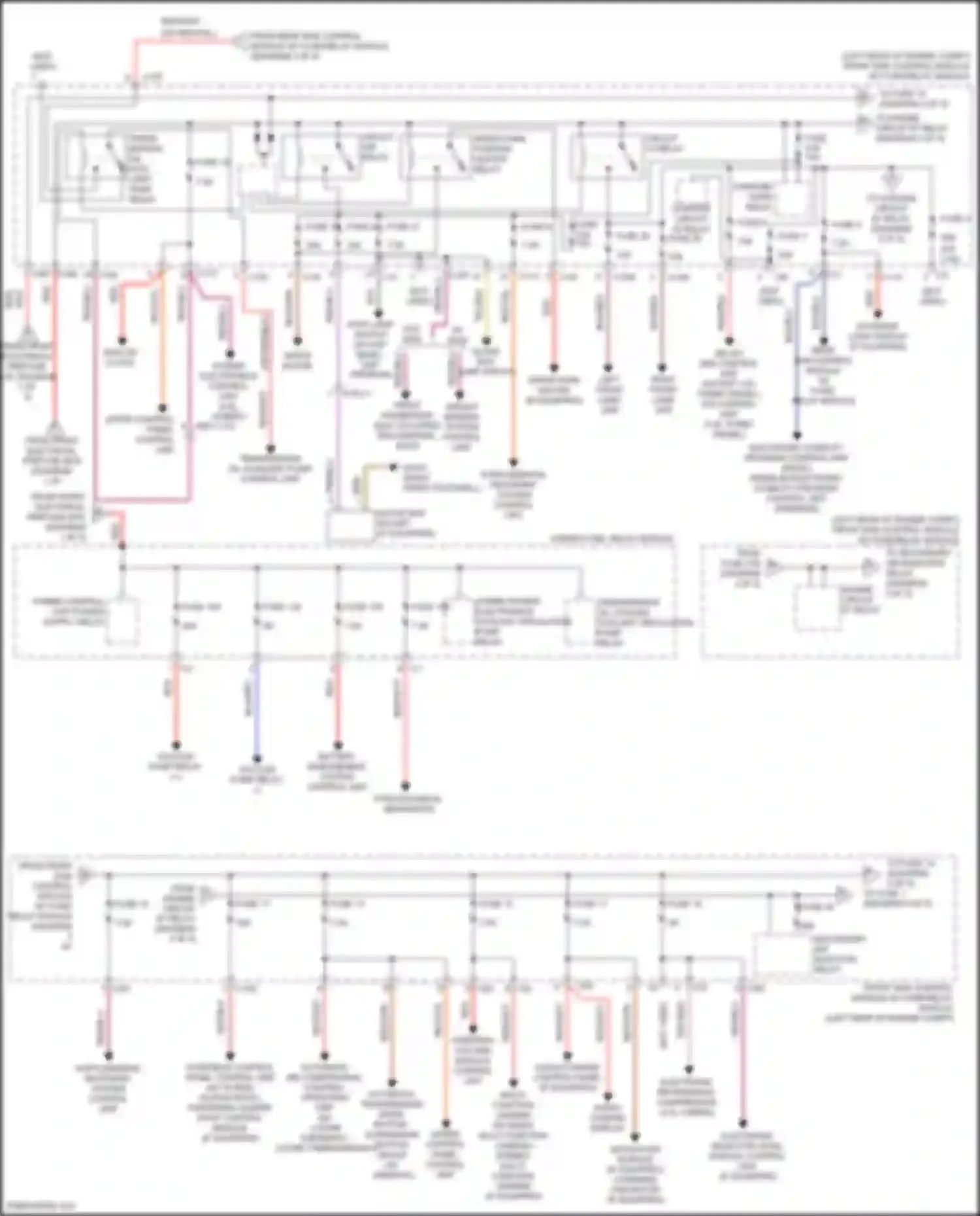 E-class Mercedes-Benz W212/S212/C207/A207 facelift (2013-2016): Power distribution circuit (4 of 5)
