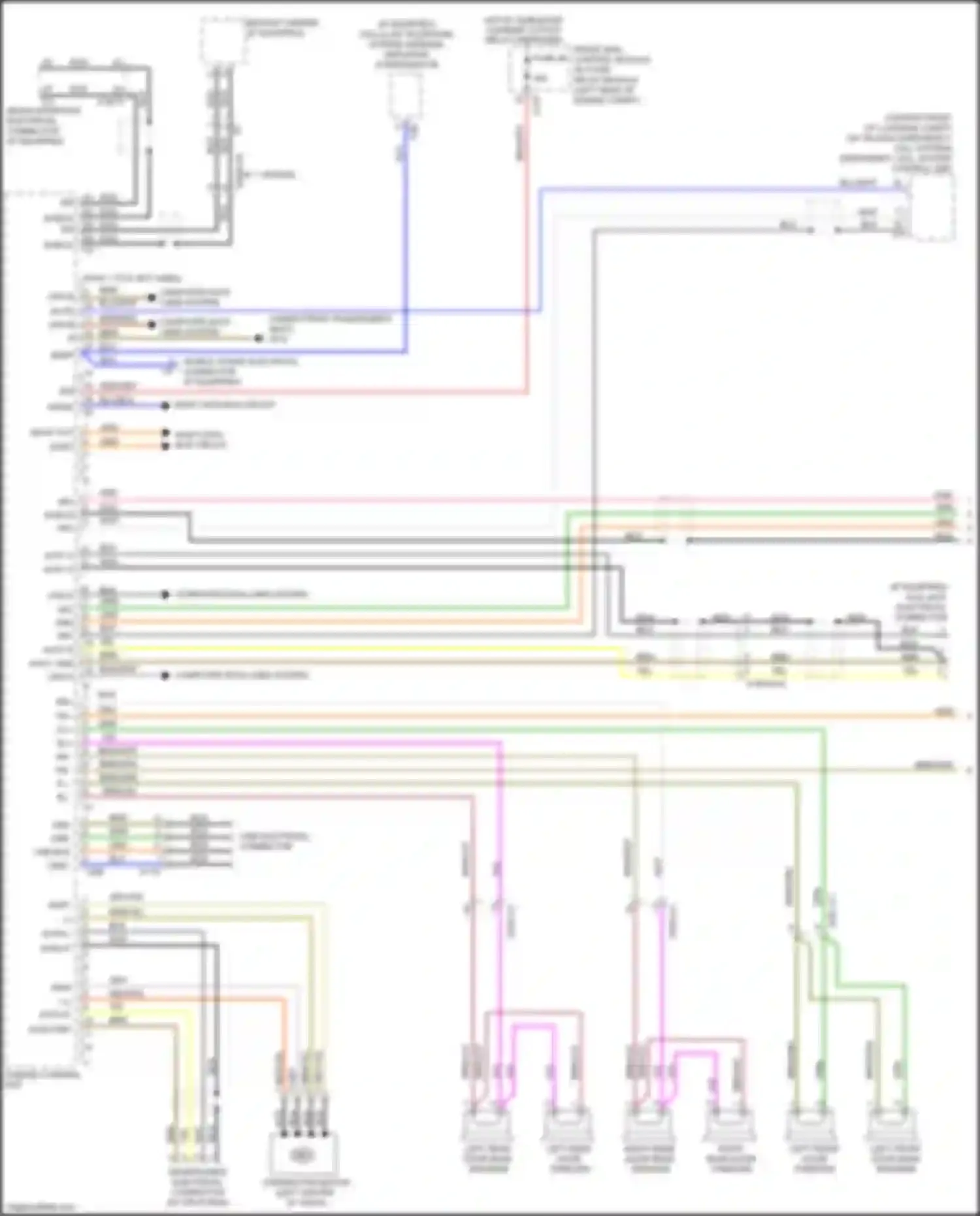 E-class Mercedes-Benz W212/S212/C207/A207 facelift (2013-2016): Comand actuation circuit (1 of 3)