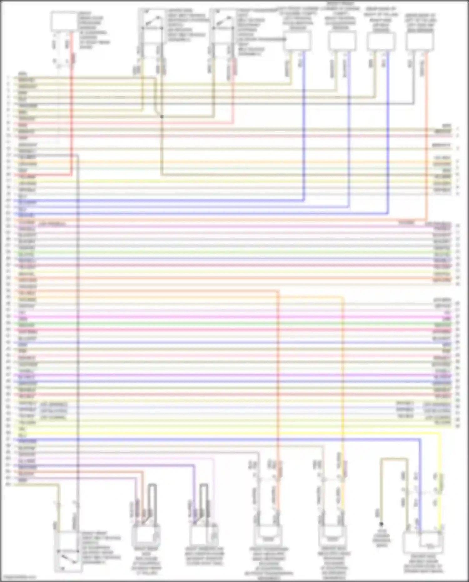 E-class Mercedes-Benz W212/S212/C207/A207 facelift (2013-2016): Supplemental restraint circuit (2 of 4)
