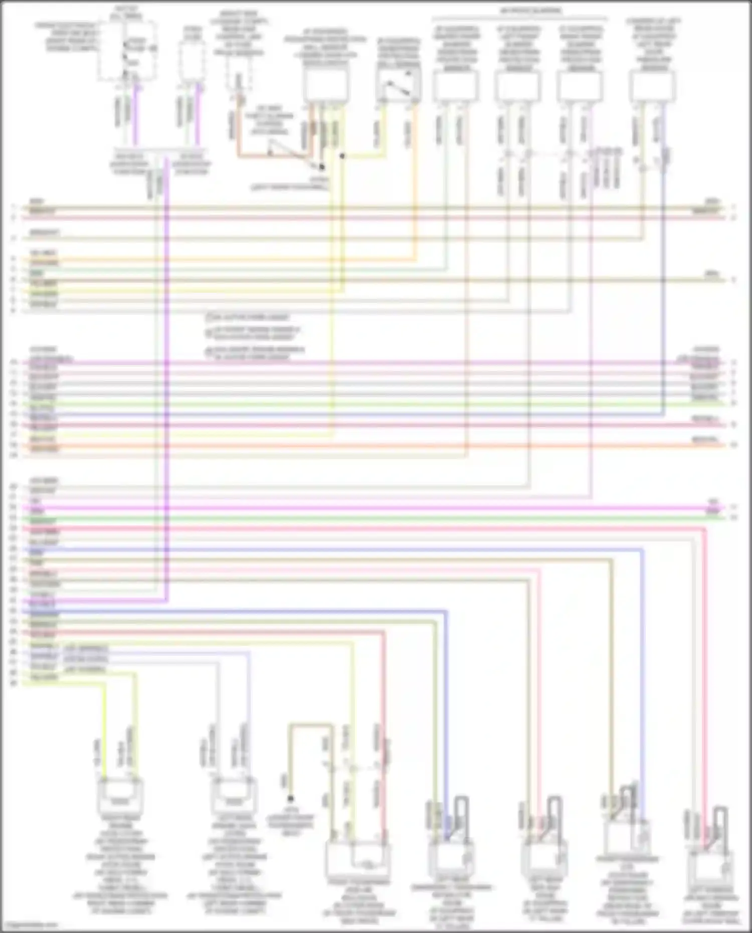 E-class Mercedes-Benz W212/S212/C207/A207 facelift (2013-2016): Supplemental restraint circuit (3 of 4)
