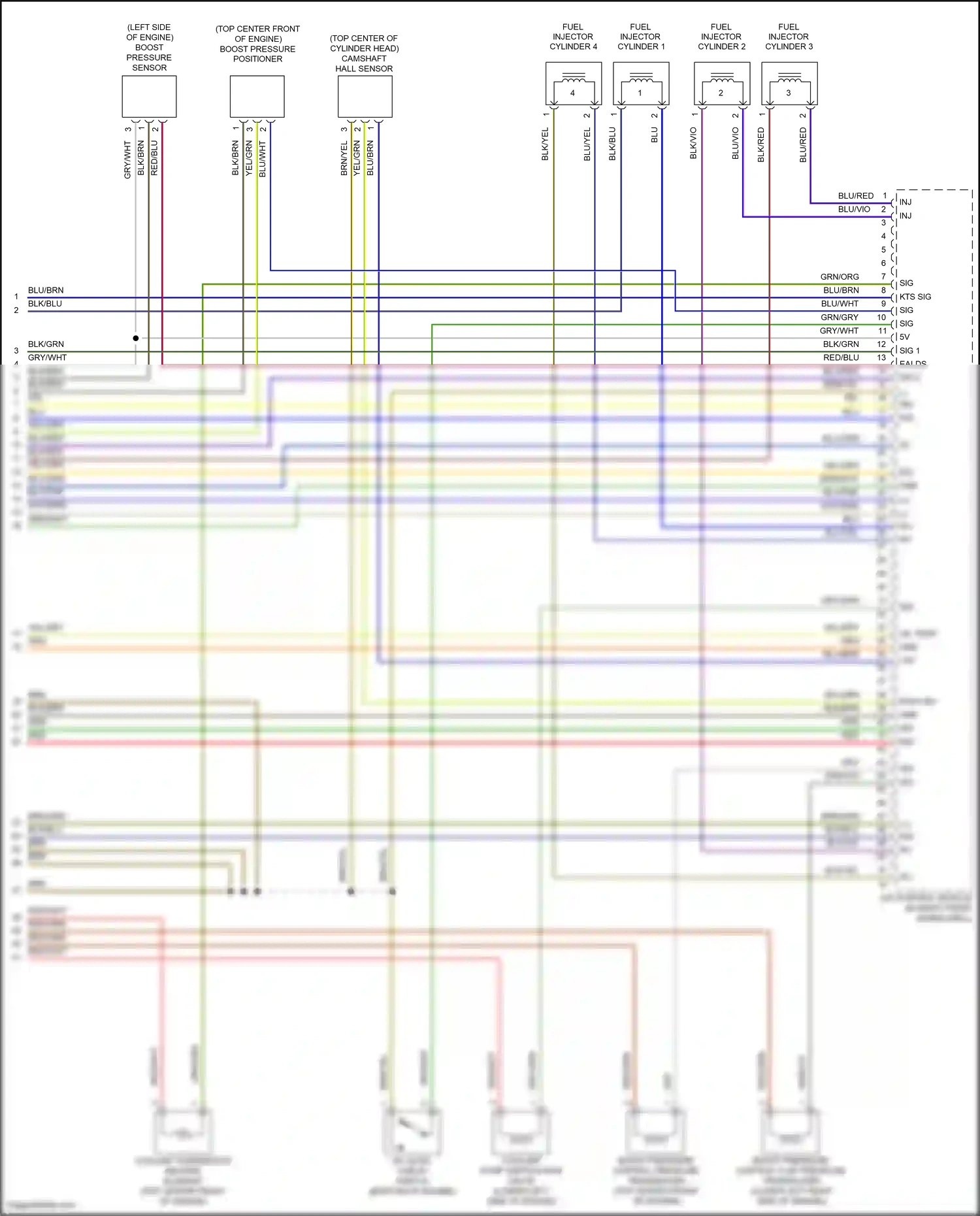 Wiring diagram cdi control module for Mercedes-Benz E-class W212/S212/C207/A207 facelift (2013-2016) (4 of 4)
