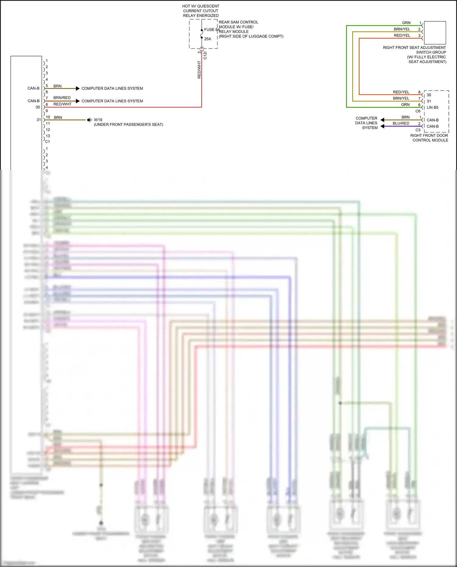 Wiring diagram computer data lines system for Mercedes-Benz E-class W212/S212/C207/A207 facelift (2013-2016) (37 of 443)