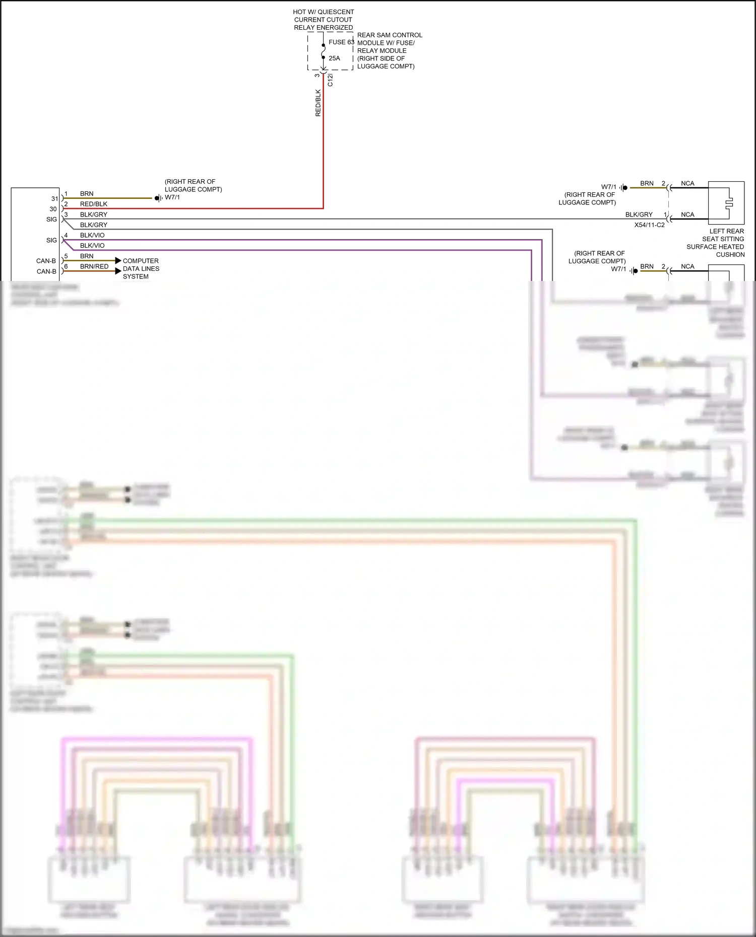 Wiring diagram computer data lines system for Mercedes-Benz E-class W212/S212/C207/A207 facelift (2013-2016) (216 of 443)