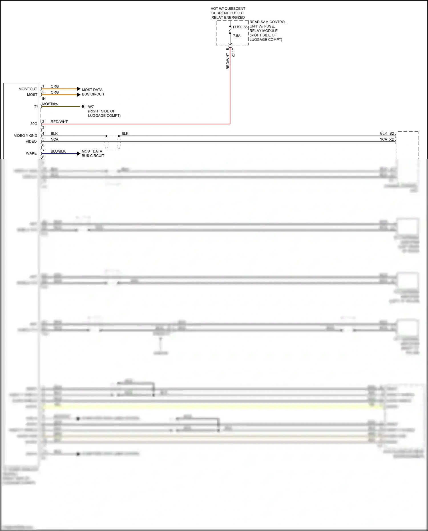 Wiring diagram computer data lines system for Mercedes-Benz E-class W212/S212/C207/A207 facelift (2013-2016) (30 of 443)