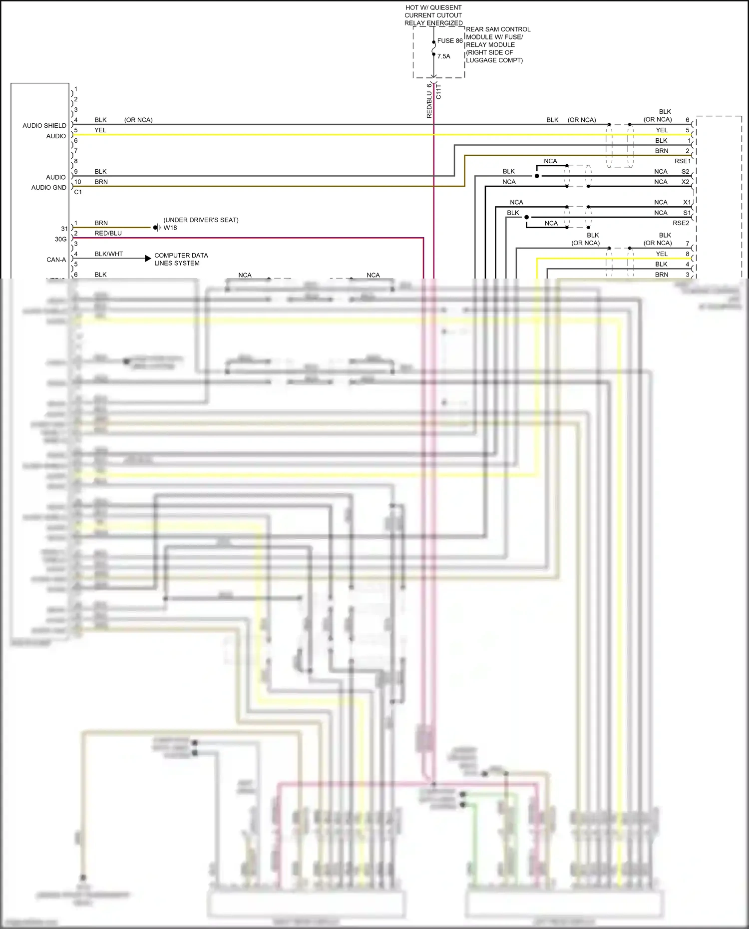 Wiring diagram computer data lines system for Mercedes-Benz E-class W212/S212/C207/A207 facelift (2013-2016) (24 of 443)