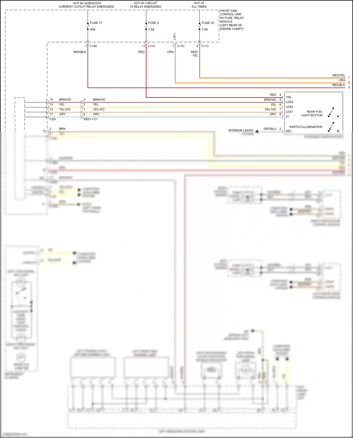 Wiring diagram computer data lines system for Mercedes-Benz E-class W212/S212/C207/A207 facelift (2013-2016) (17 of 443)