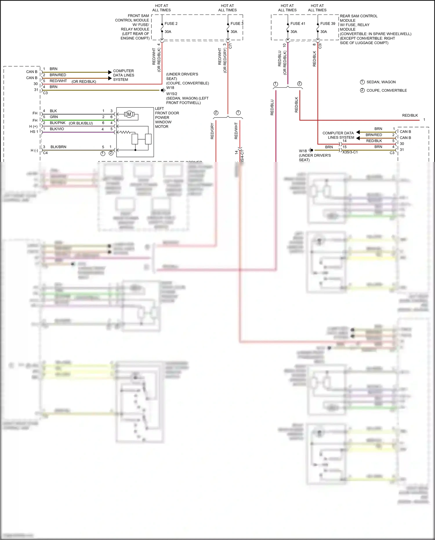 Wiring diagram computer data lines system for Mercedes-Benz E-class W212/S212/C207/A207 facelift (2013-2016) (8 of 443)
