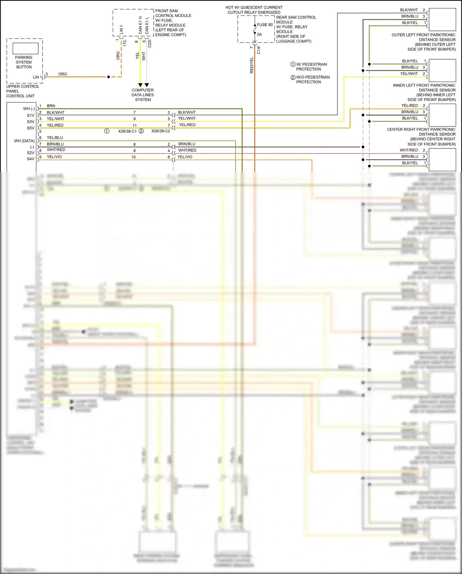 Wiring diagram computer data lines system for Mercedes-Benz E-class W212/S212/C207/A207 facelift (2013-2016) (96 of 443)