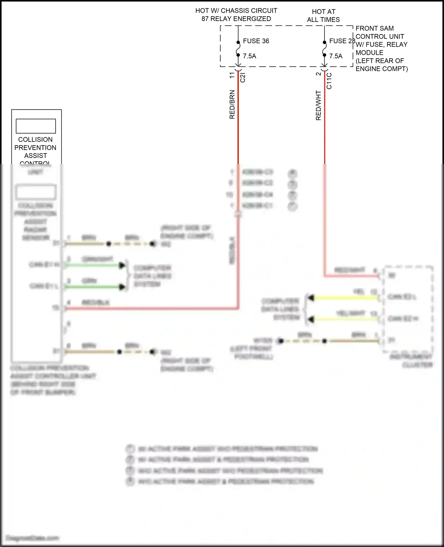 Wiring diagram computer data lines system for Mercedes-Benz E-class W212/S212/C207/A207 facelift (2013-2016) (1 of 443)