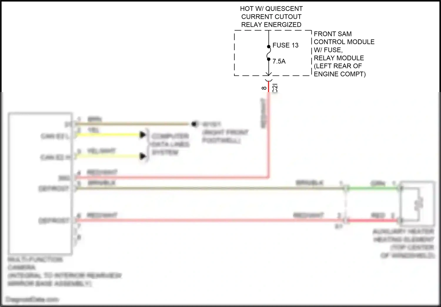 Wiring diagram computer data lines system for Mercedes-Benz E-class W212/S212/C207/A207 facelift (2013-2016) (88 of 443)