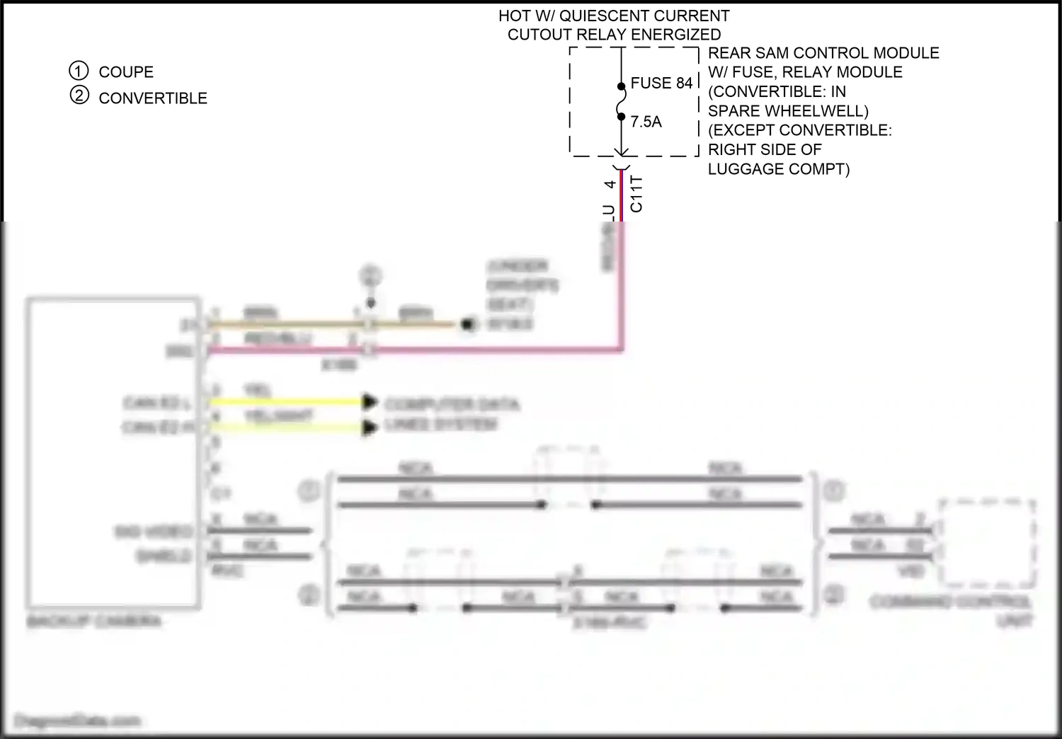 Wiring diagram computer data lines system for Mercedes-Benz E-class W212/S212/C207/A207 facelift (2013-2016) (198 of 443)