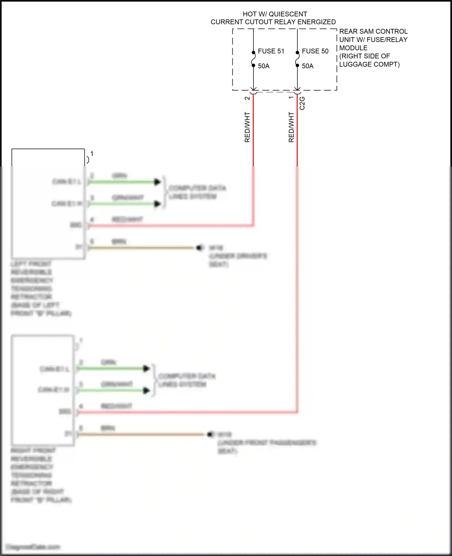 Wiring diagram computer data lines system for Mercedes-Benz E-class W212/S212/C207/A207 facelift (2013-2016) (63 of 443)