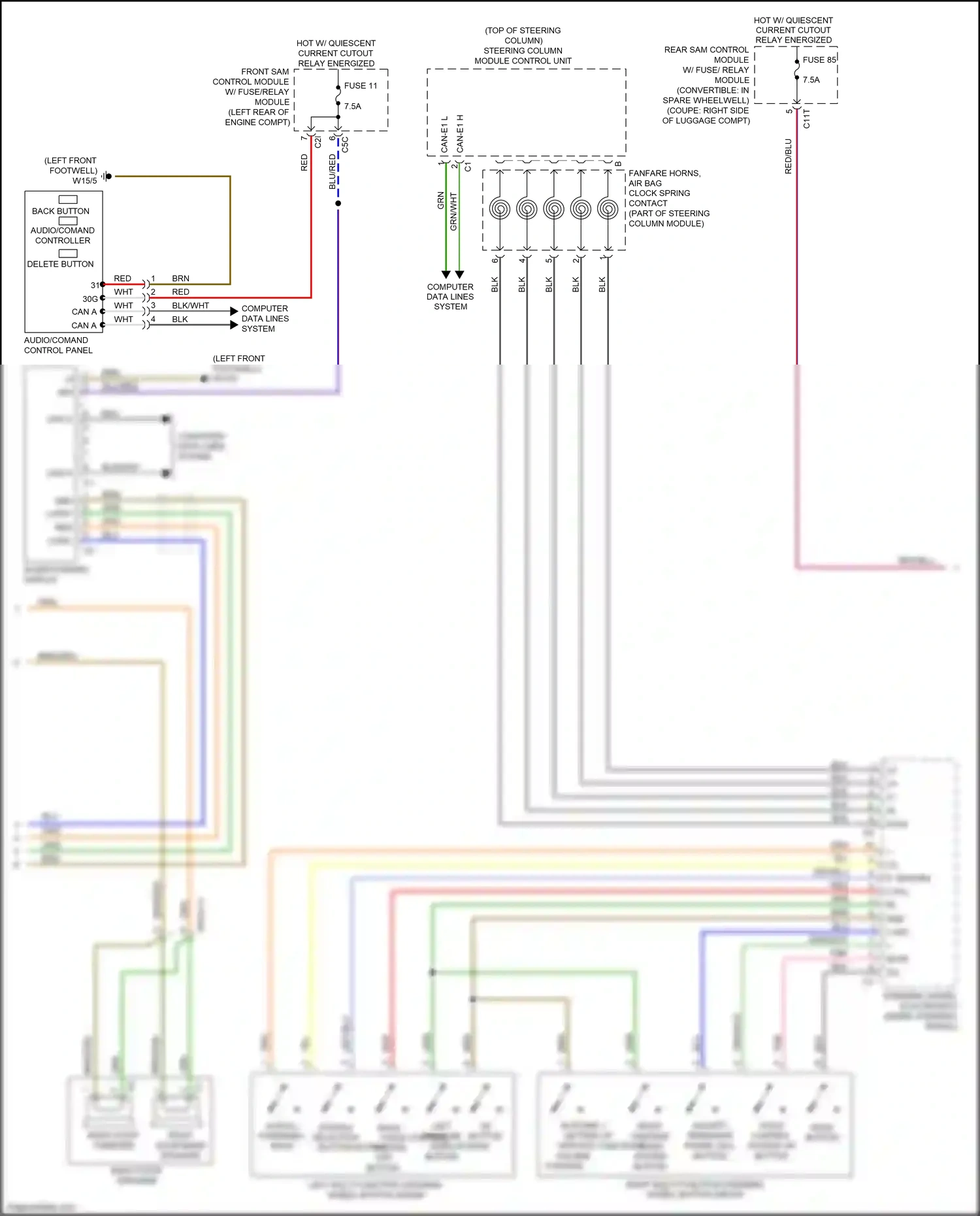 Wiring diagram computer data lines system for Mercedes-Benz E-class W212/S212/C207/A207 facelift (2013-2016) (212 of 443)